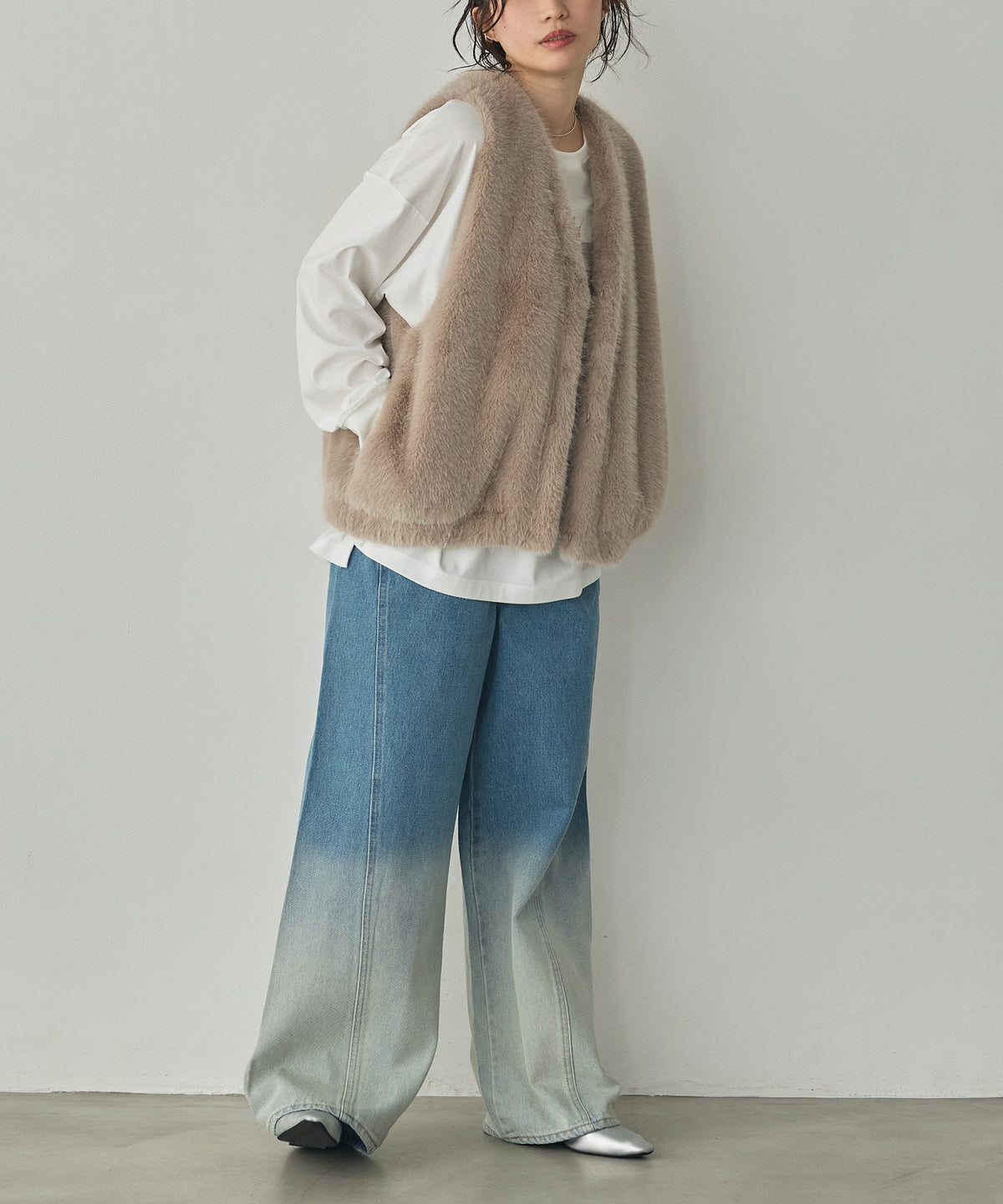OMBRÉ DENIM PANTS