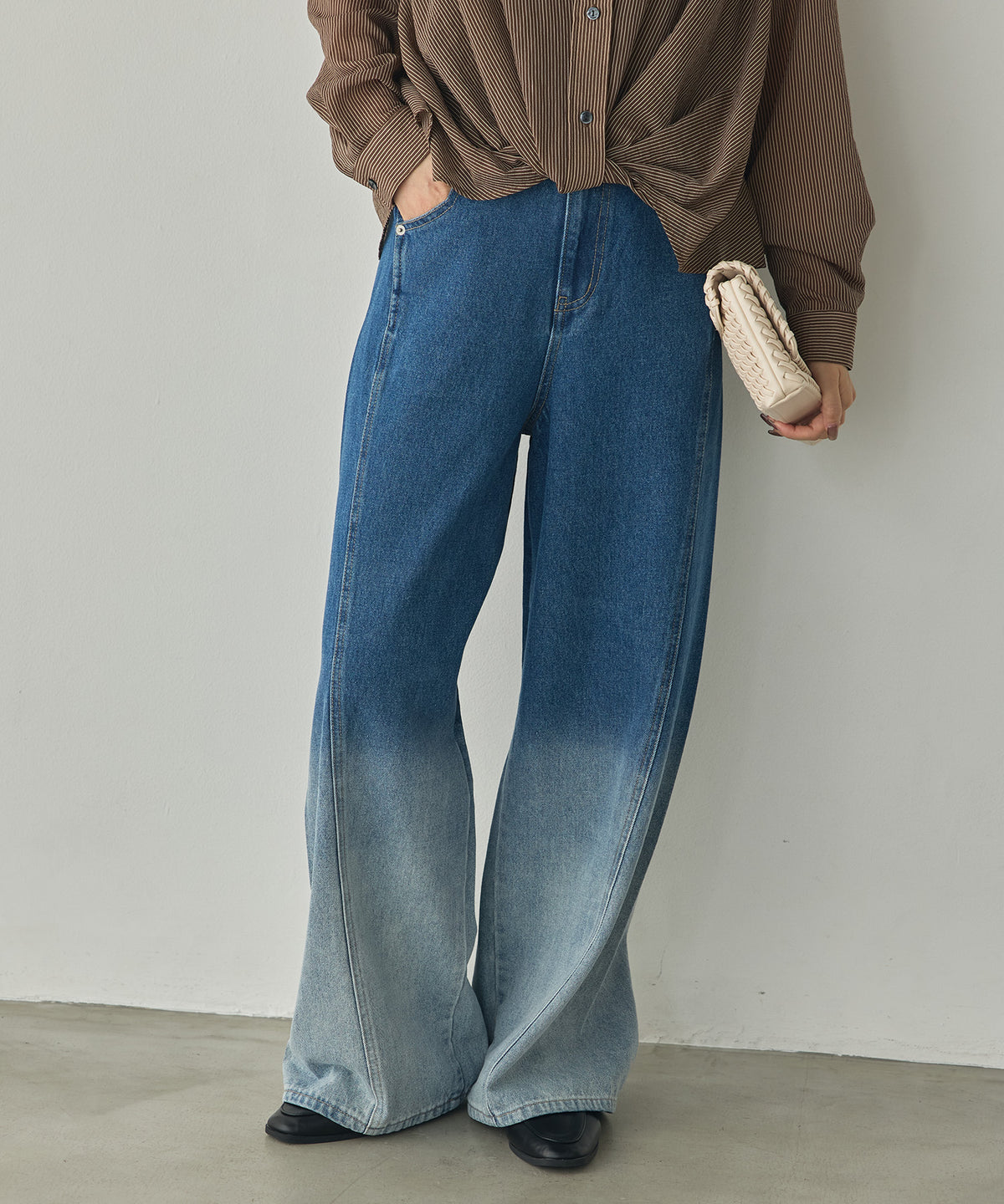 OMBRÉ DENIM PANTS