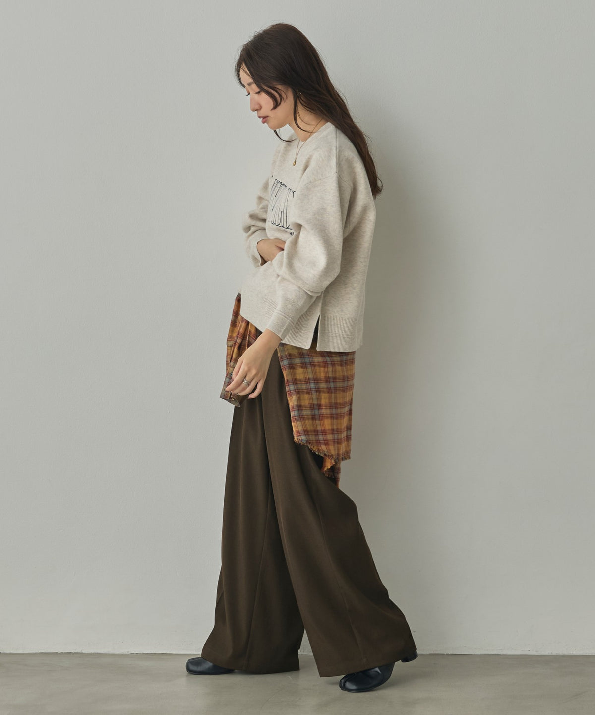 POLY-TWILL TUCK PANTS