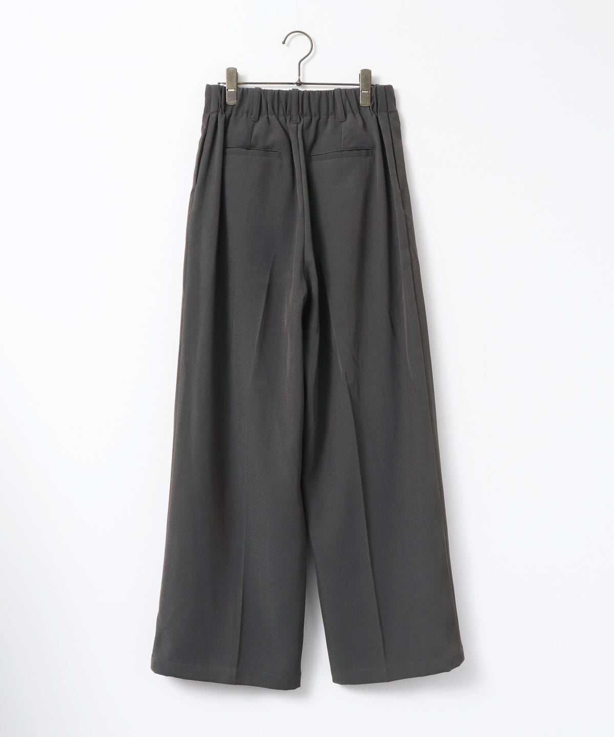 POLY-TWILL TUCK PANTS