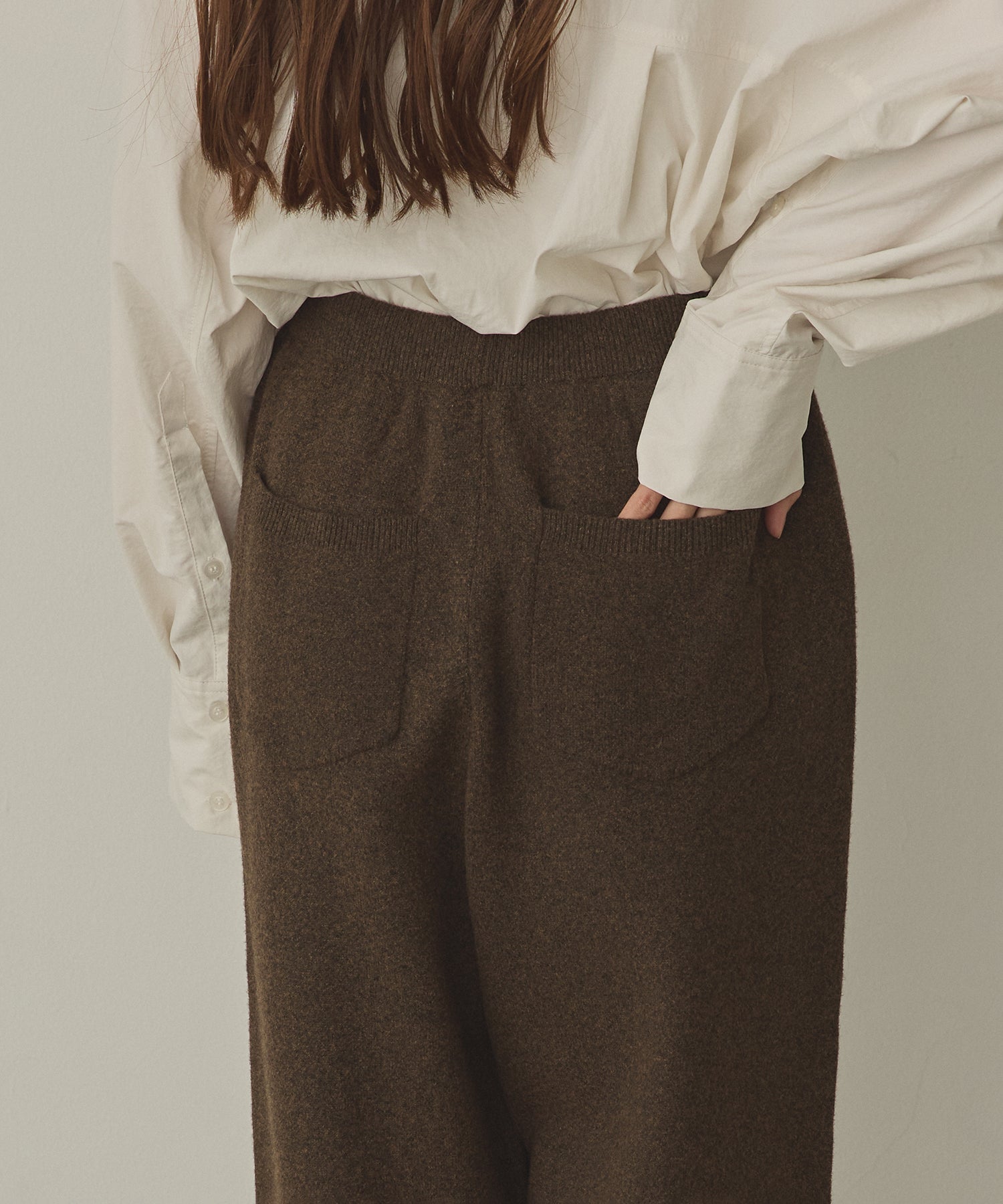 ニット ワイドパンツ