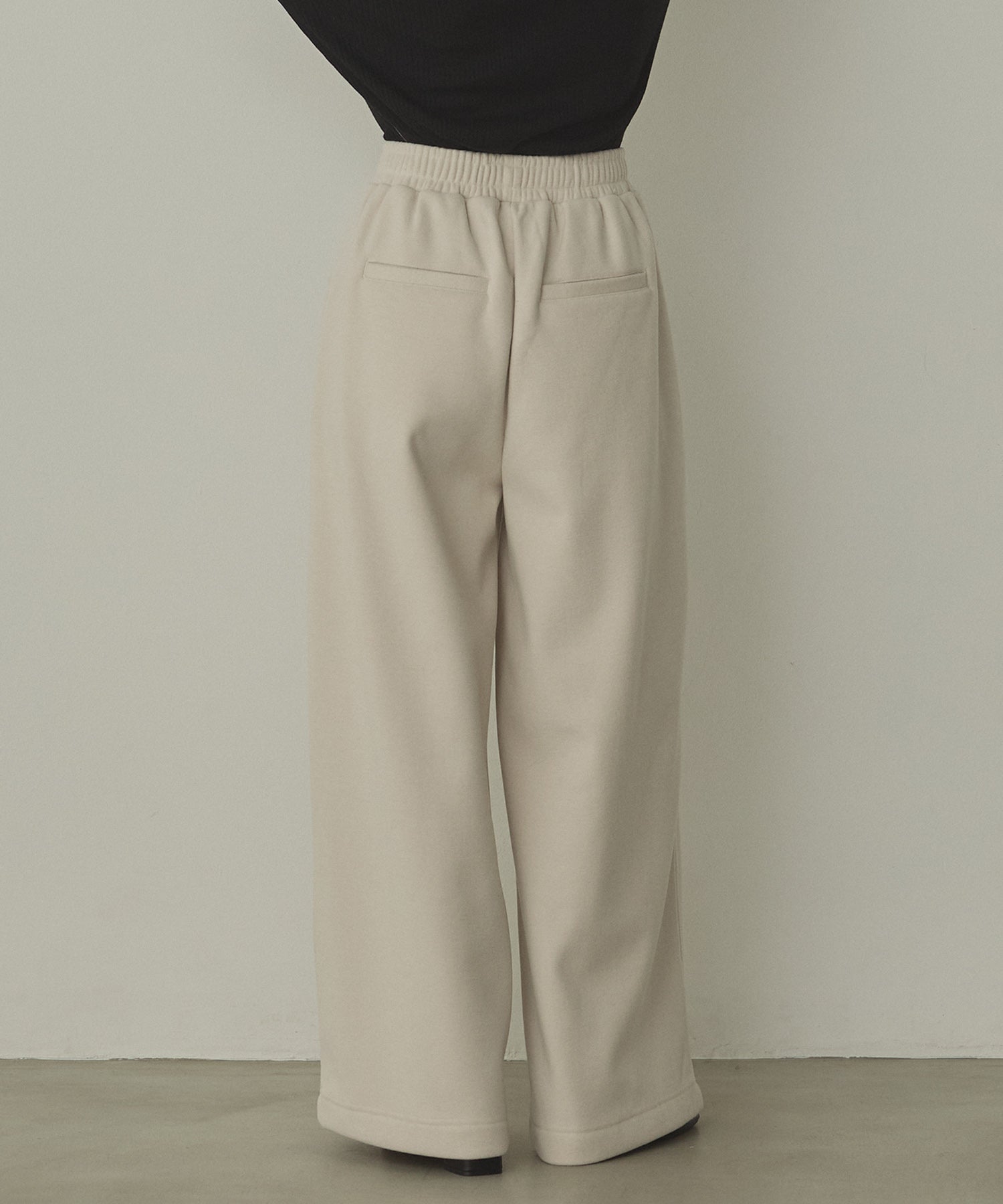 ベロアボンディング スウェットワイドパンツ