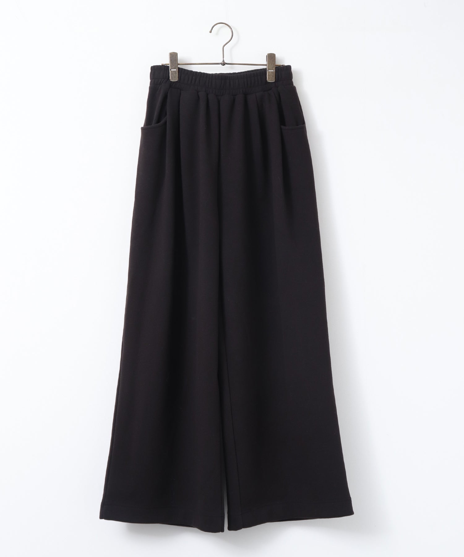 ベロアボンディング スウェットワイドパンツ