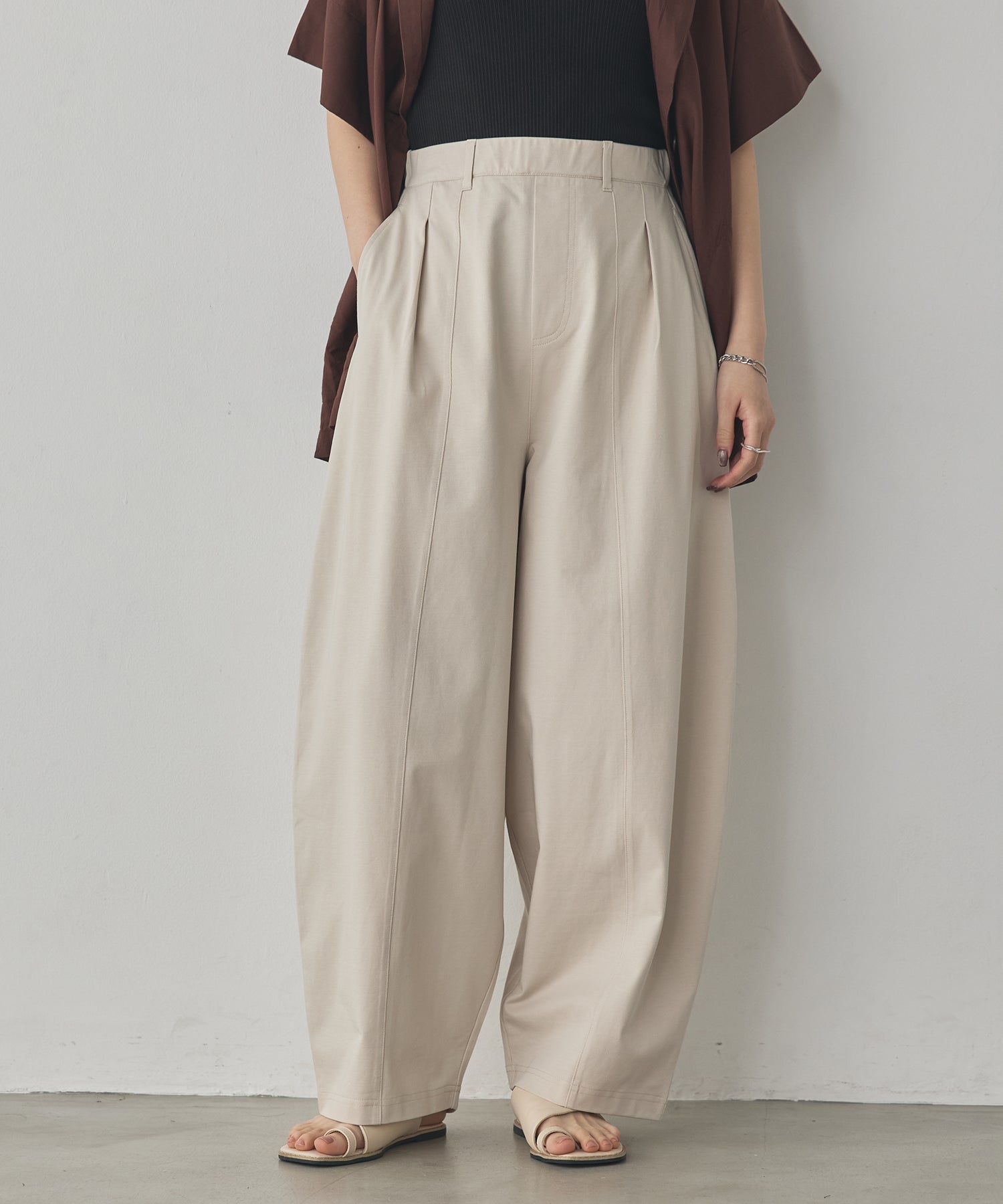 COOL-TOUCH JERSEY COCOON TROUSERS