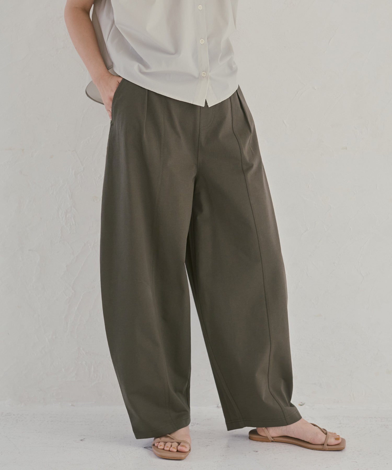 COOL-TOUCH JERSEY COCOON TROUSERS