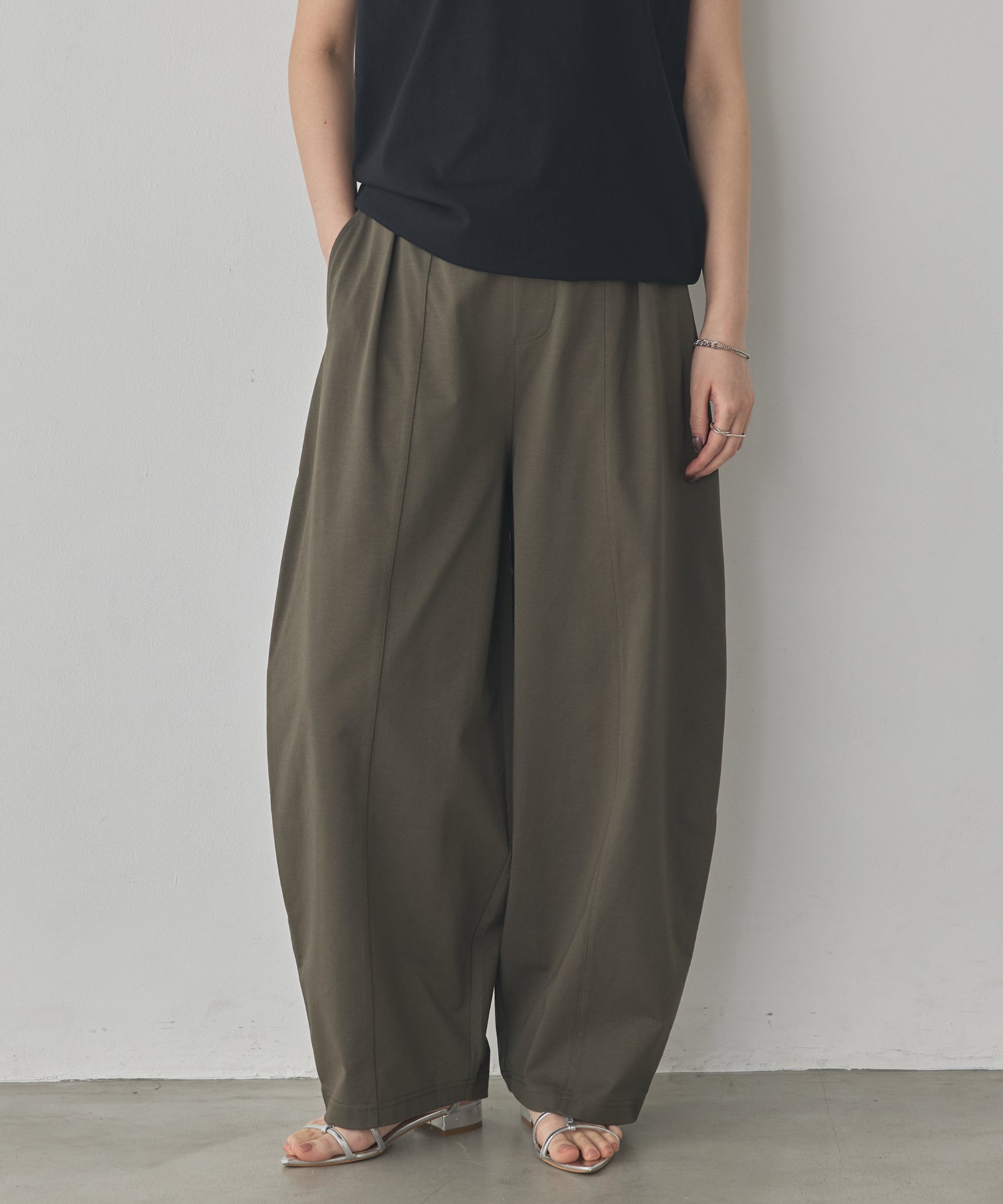 COOL-TOUCH JERSEY COCOON TROUSERS
