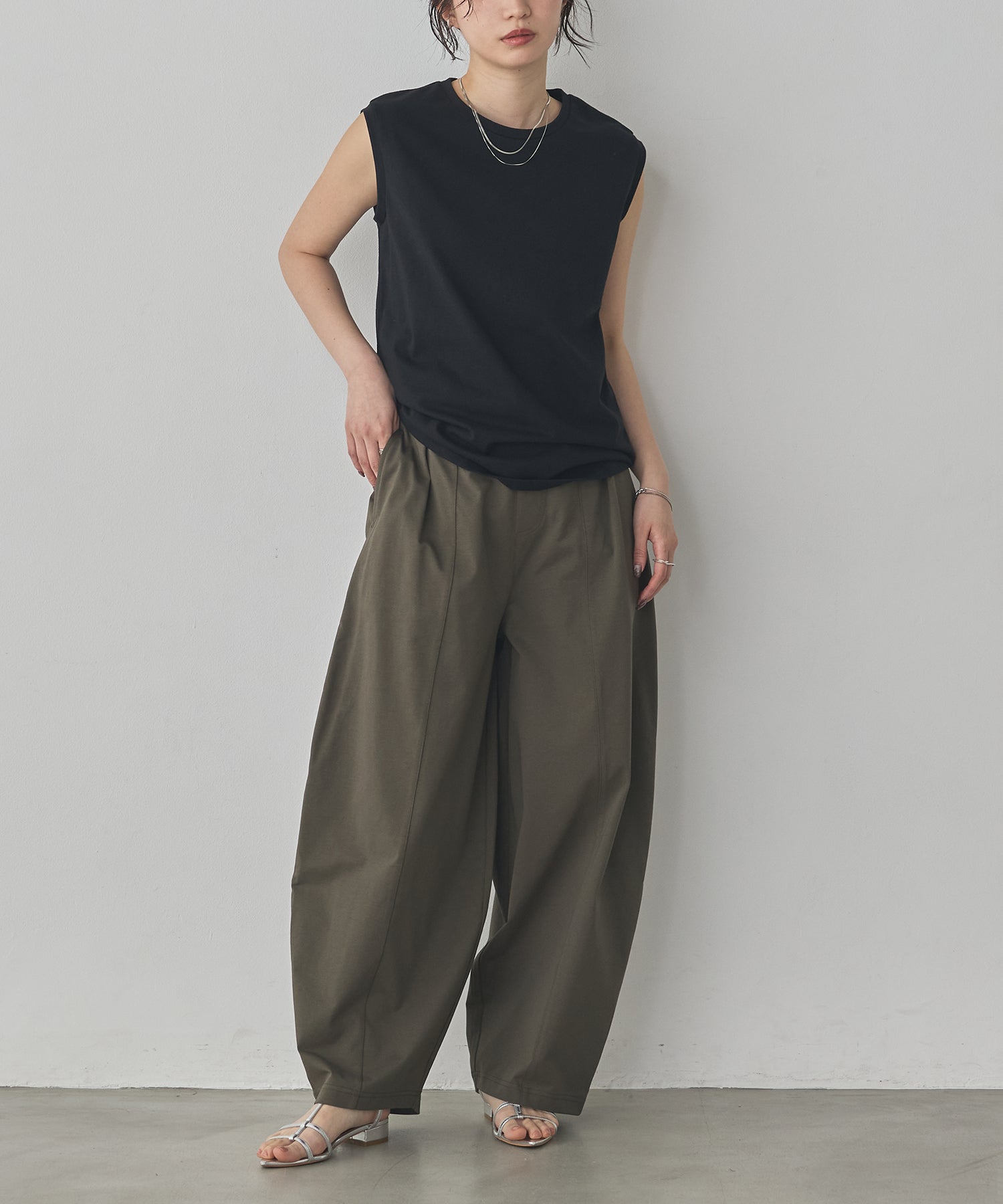 COOL-TOUCH JERSEY COCOON TROUSERS