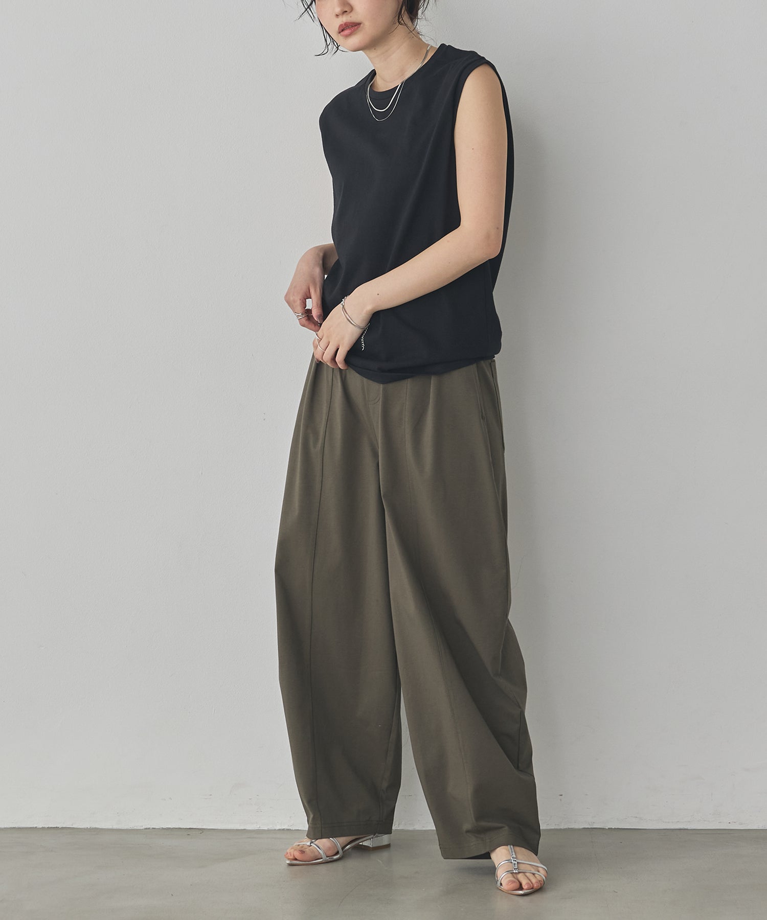 COOL-TOUCH JERSEY COCOON TROUSERS