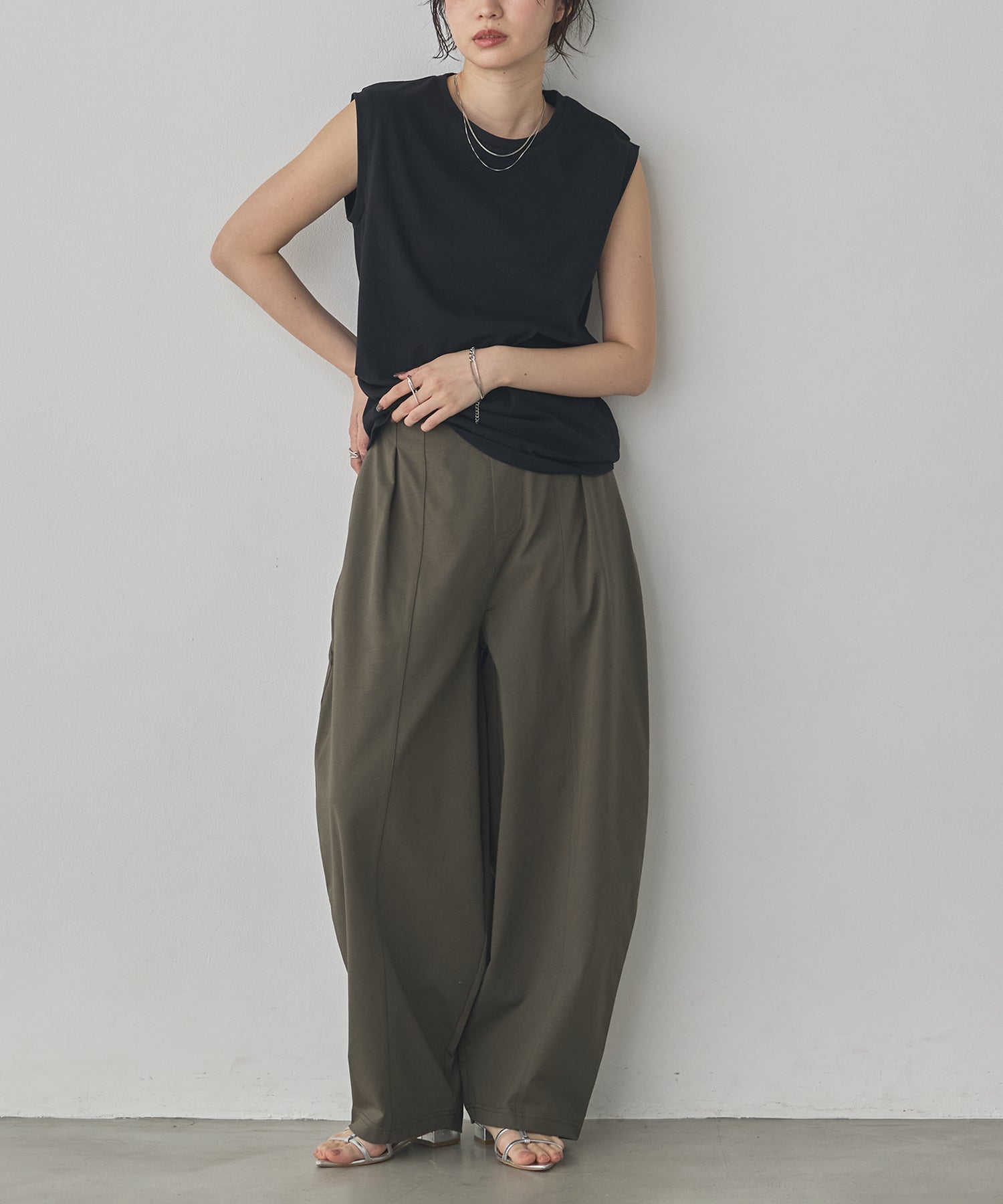 COOL-TOUCH JERSEY COCOON TROUSERS