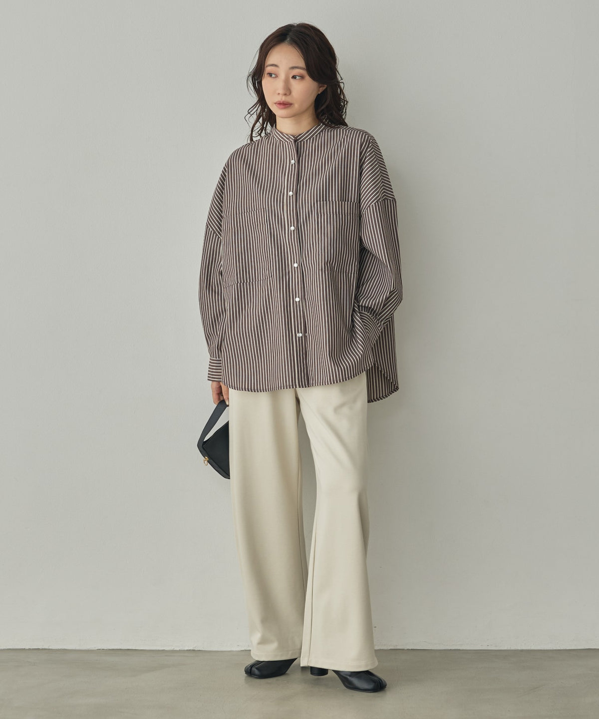 THICK FLEECE-LINED CURVED-LEG PANTS