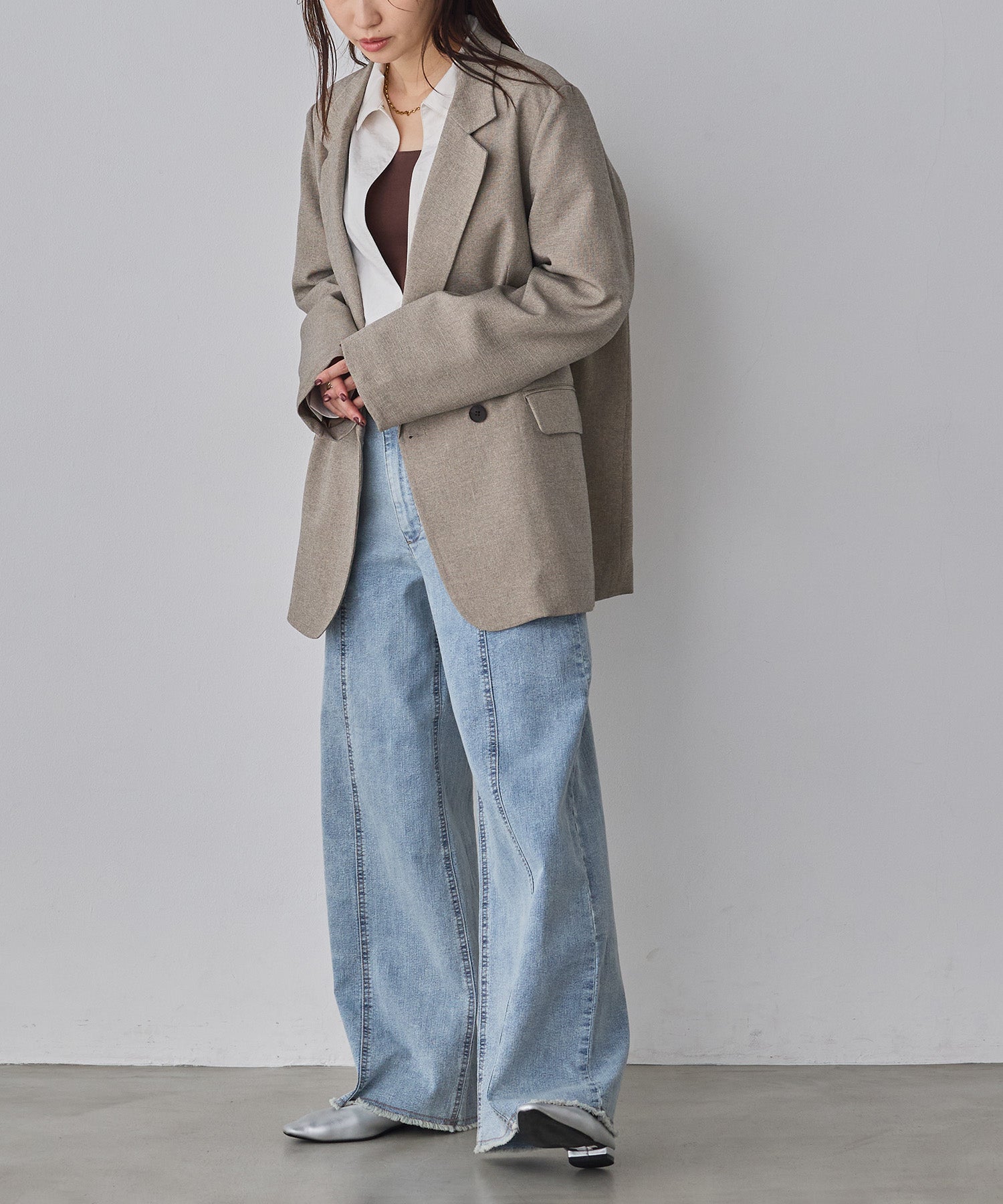 model : H160 着用サイズ : FREE