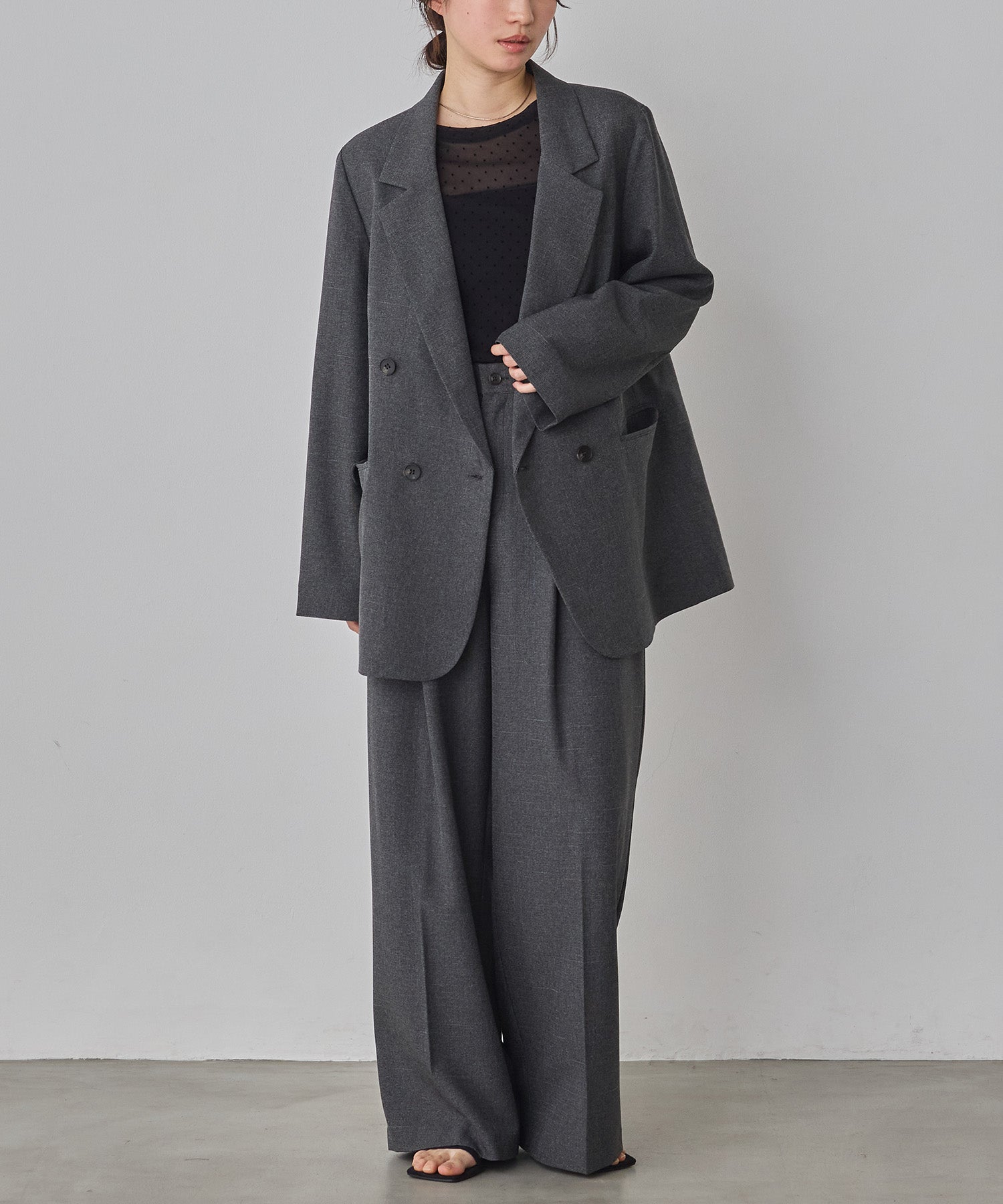 model : H160 着用サイズ : FREE