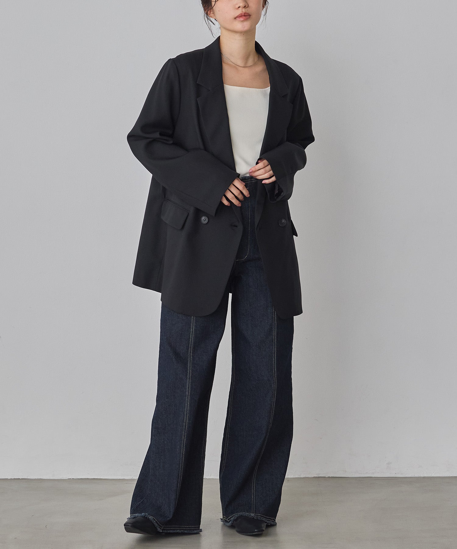 model : H160 着用サイズ : FREE