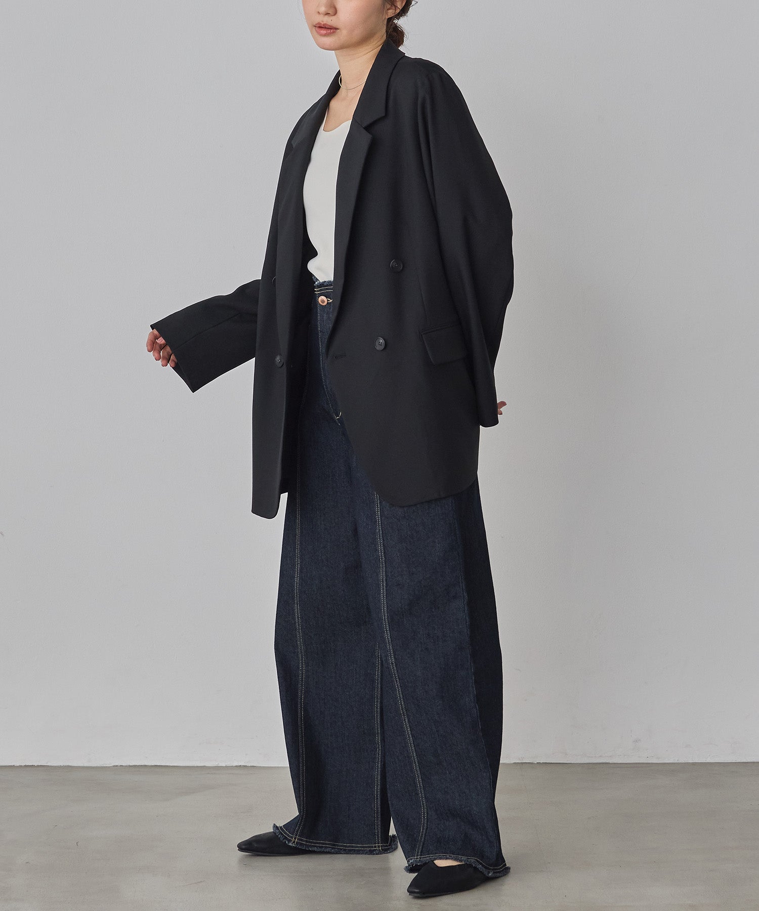 model : H160 着用サイズ : FREE