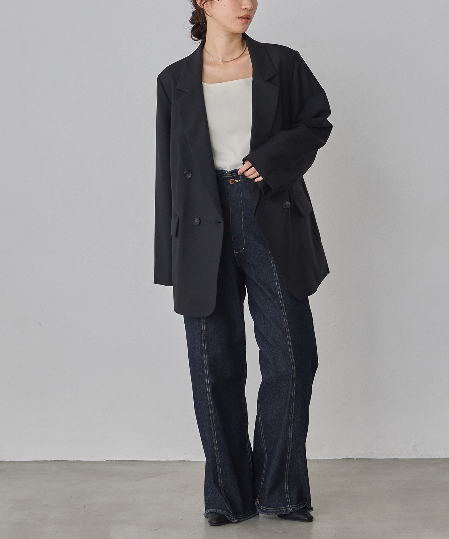 model : H160 着用サイズ : FREE