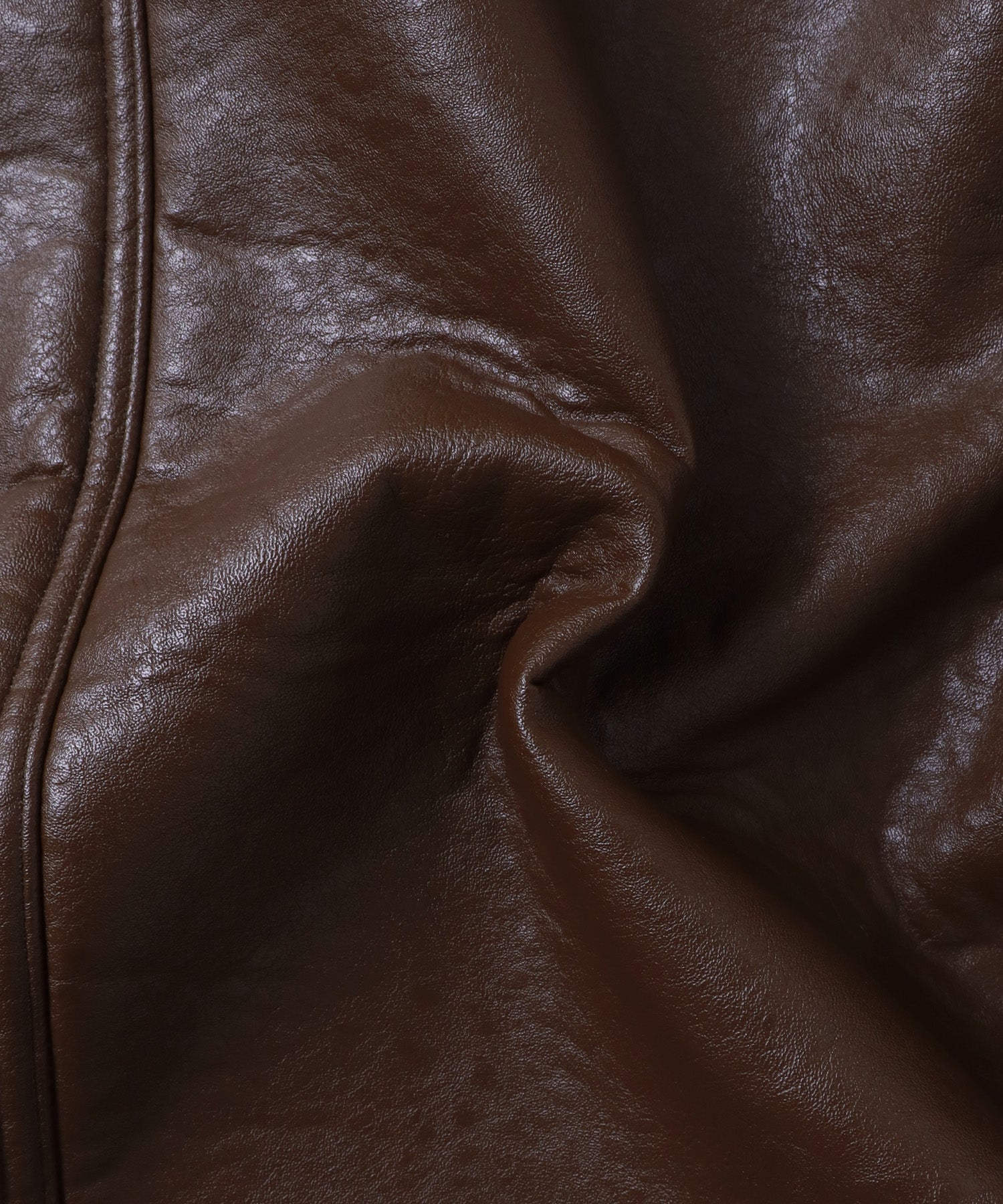 フェイクレザー×ボア ブルゾン