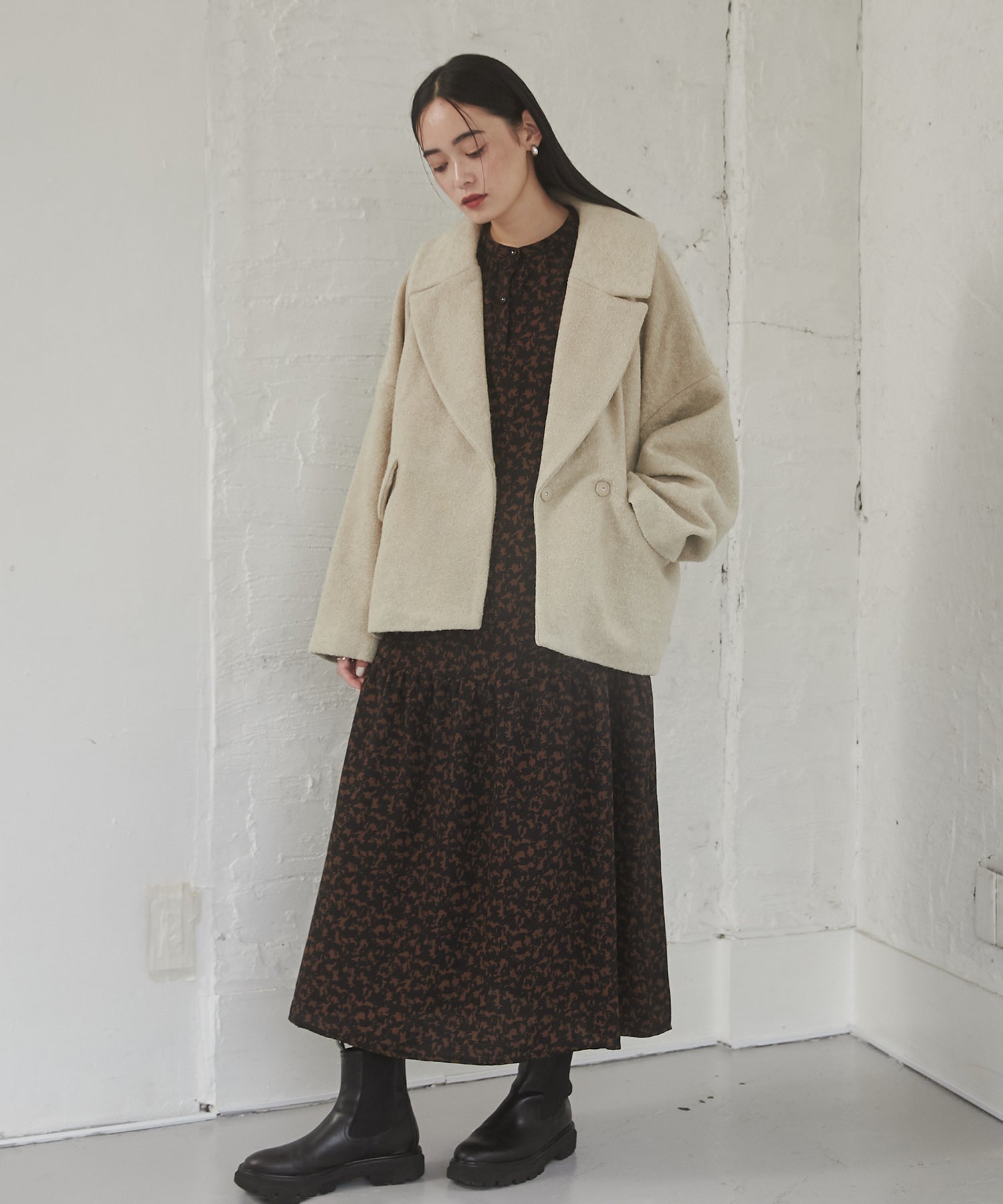 ミニブークレ オーバージャケット