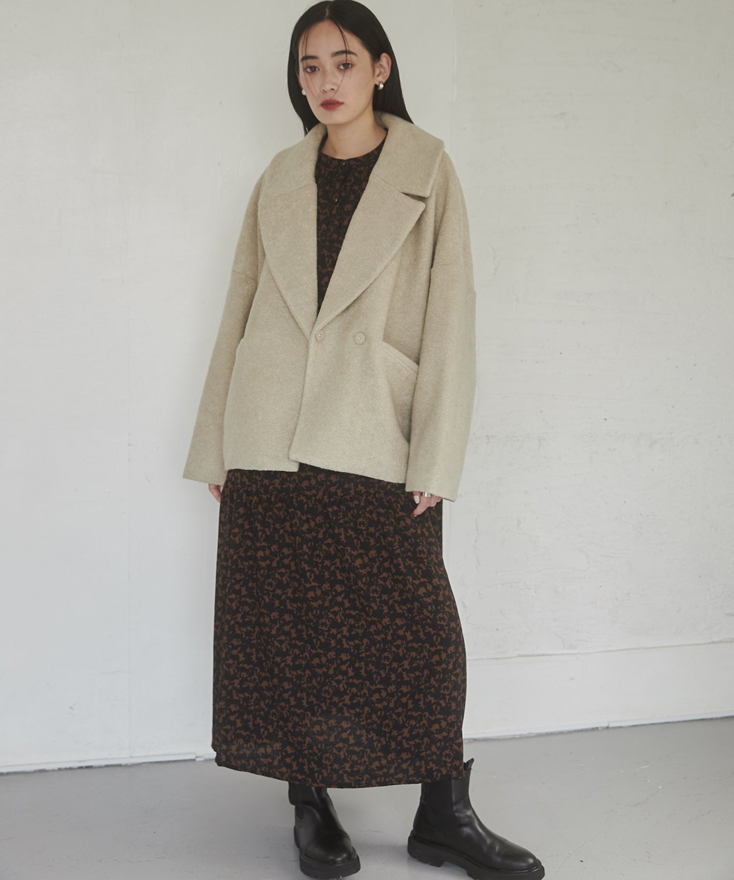 ミニブークレ オーバージャケット