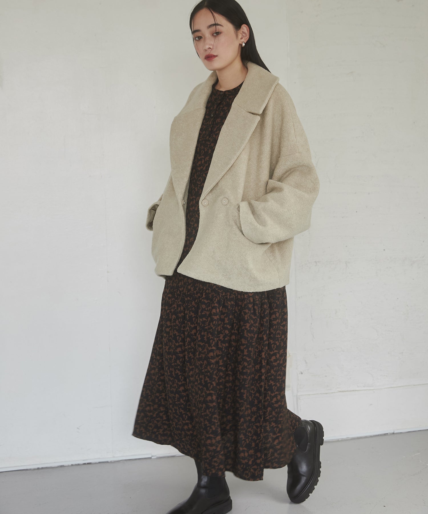 ミニブークレ オーバージャケット