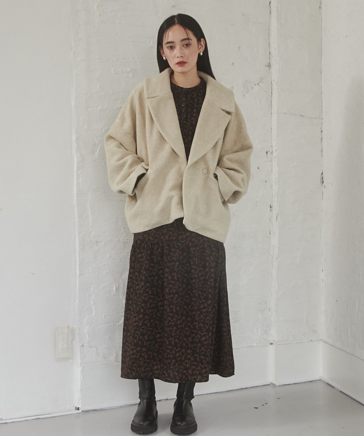 ミニブークレ オーバージャケット