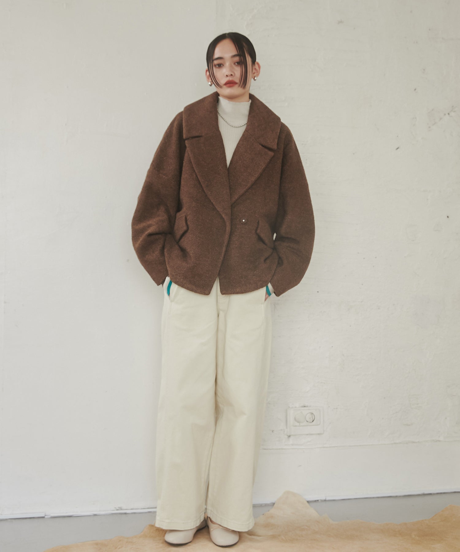 ミニブークレ オーバージャケット