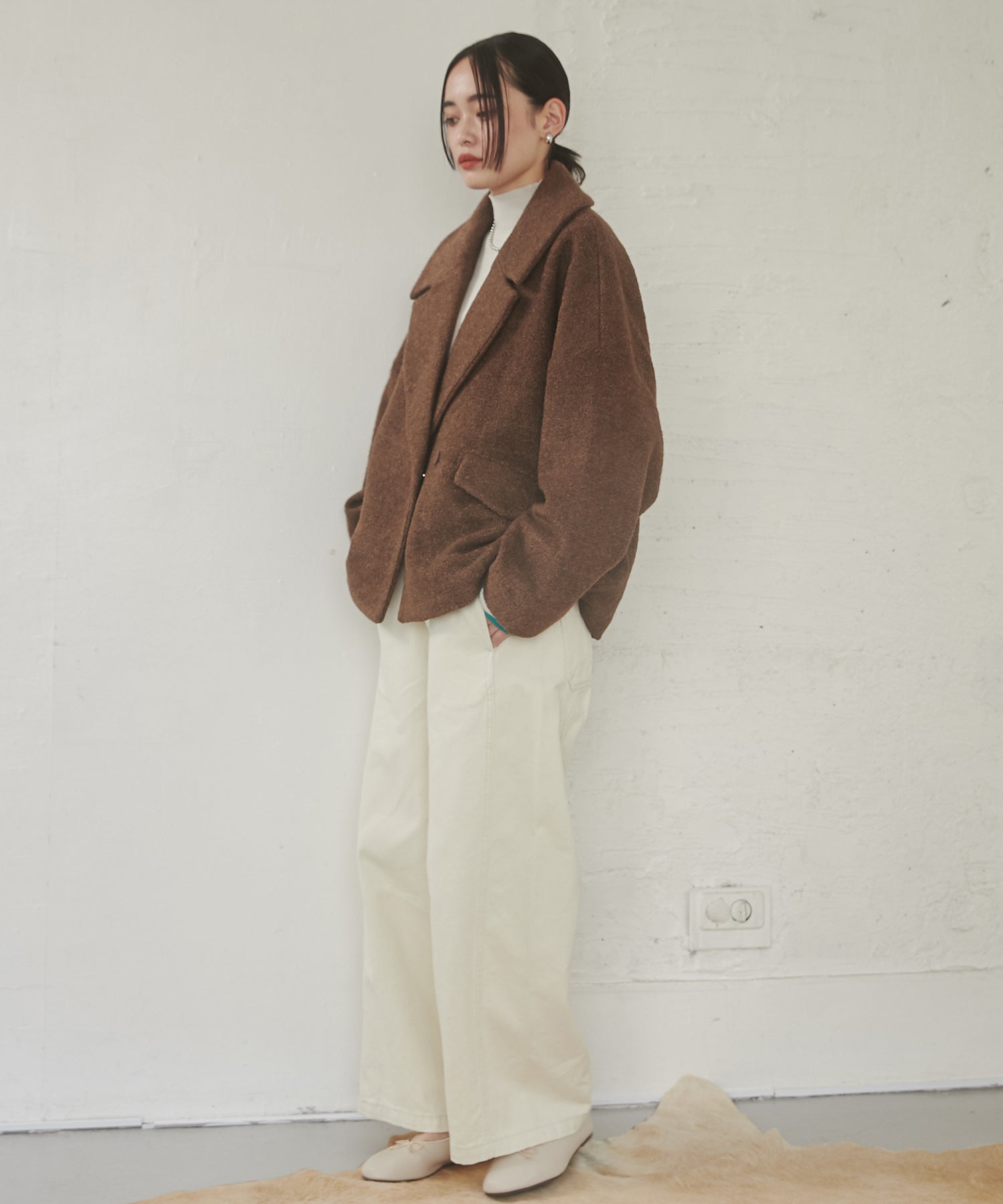 ミニブークレ オーバージャケット