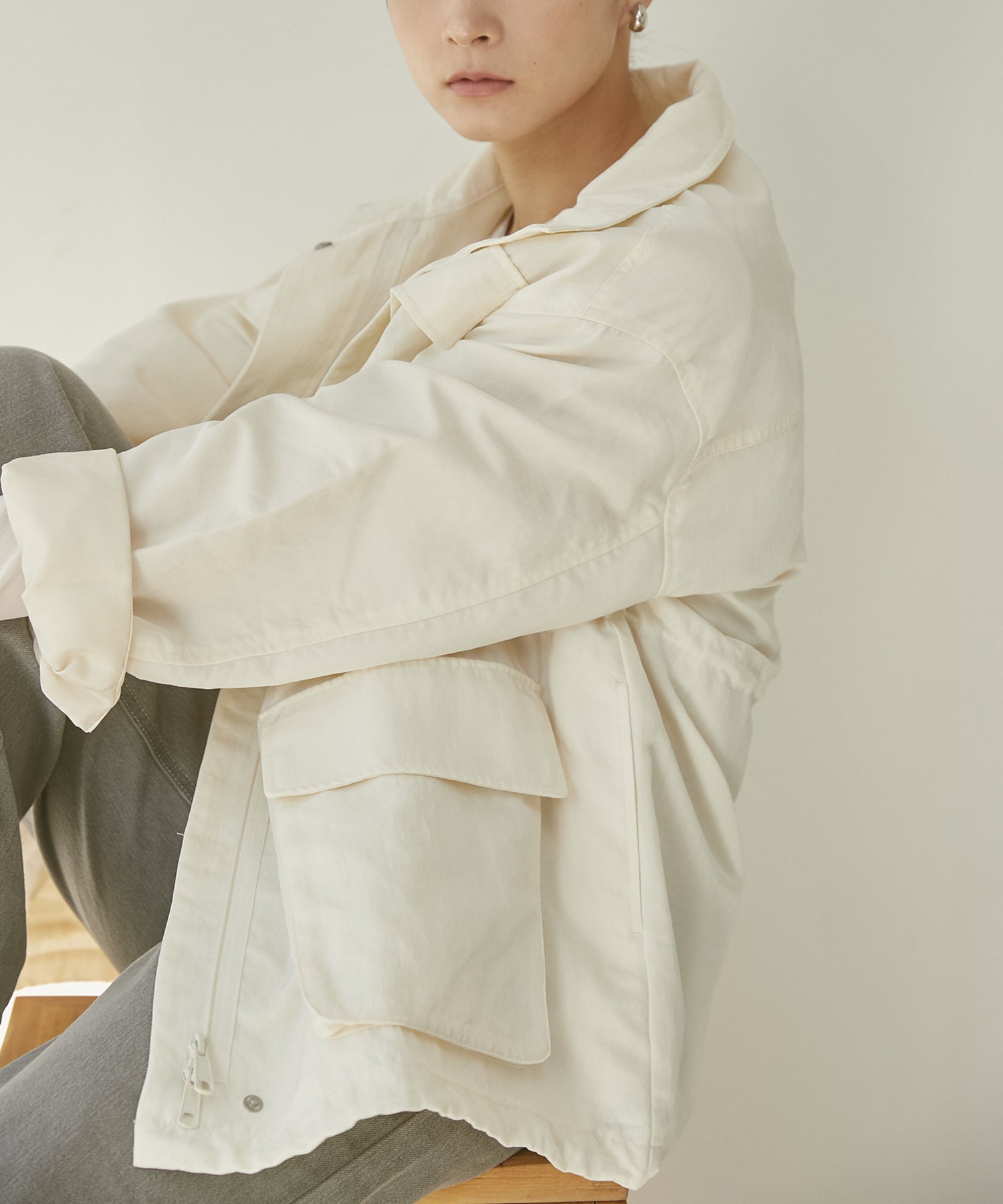 ナイロンツイル フィールドブルゾン