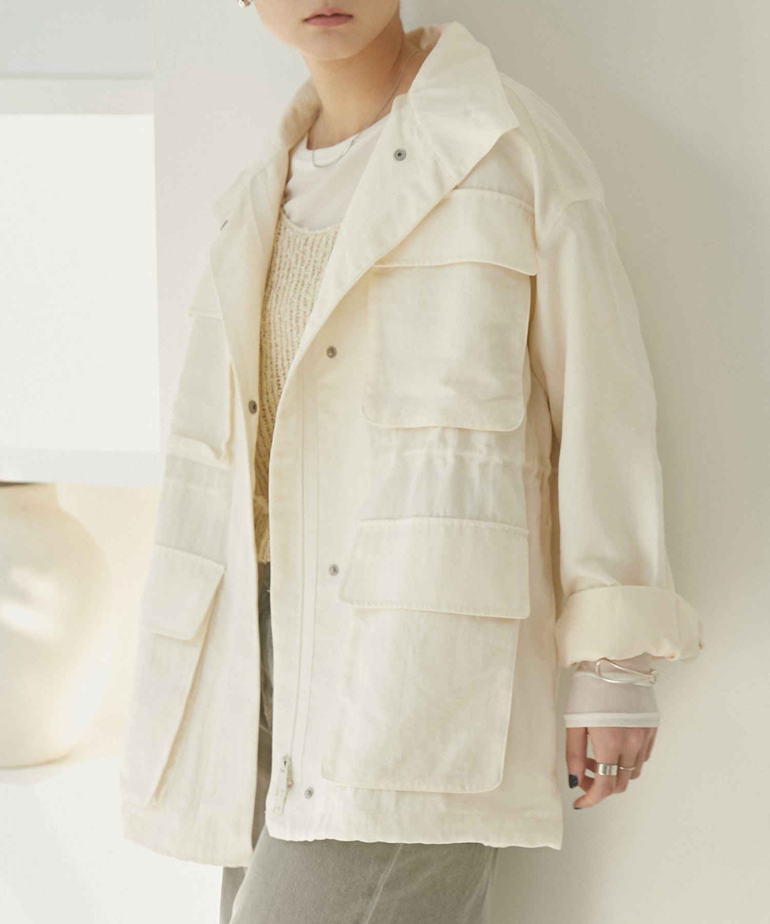 ナイロンツイル フィールドブルゾン