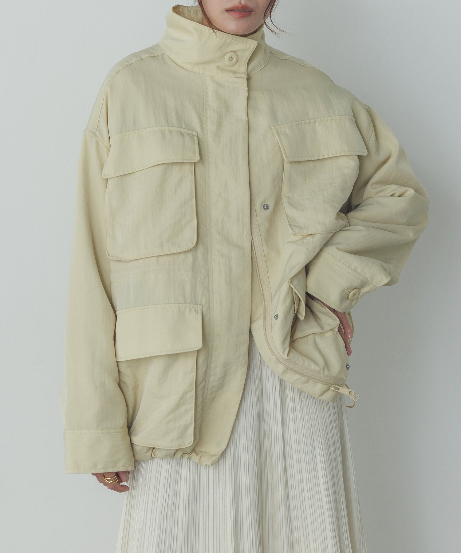 ナイロンツイル フィールドブルゾン