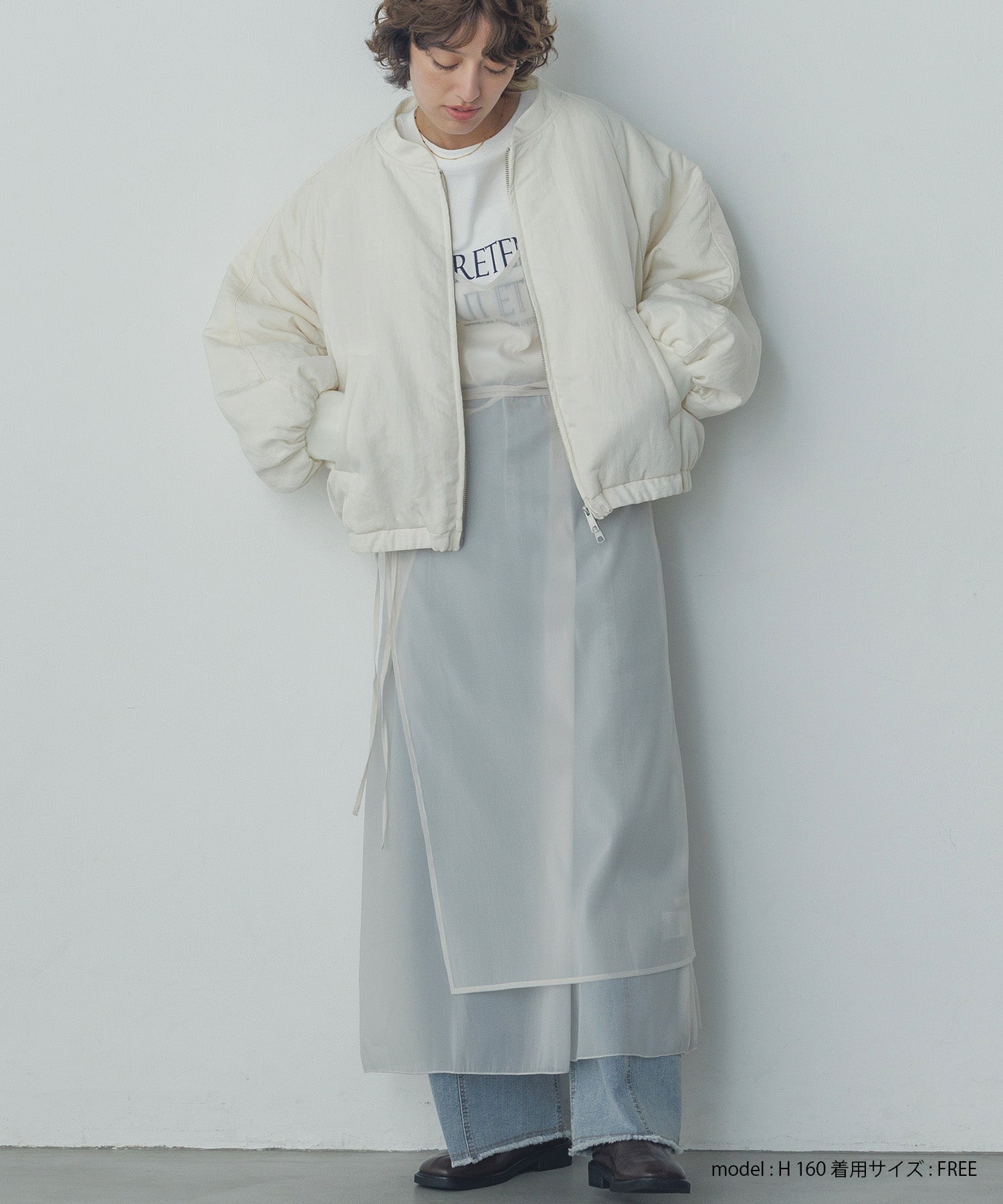 ナイロンツイル バルーンブルゾン