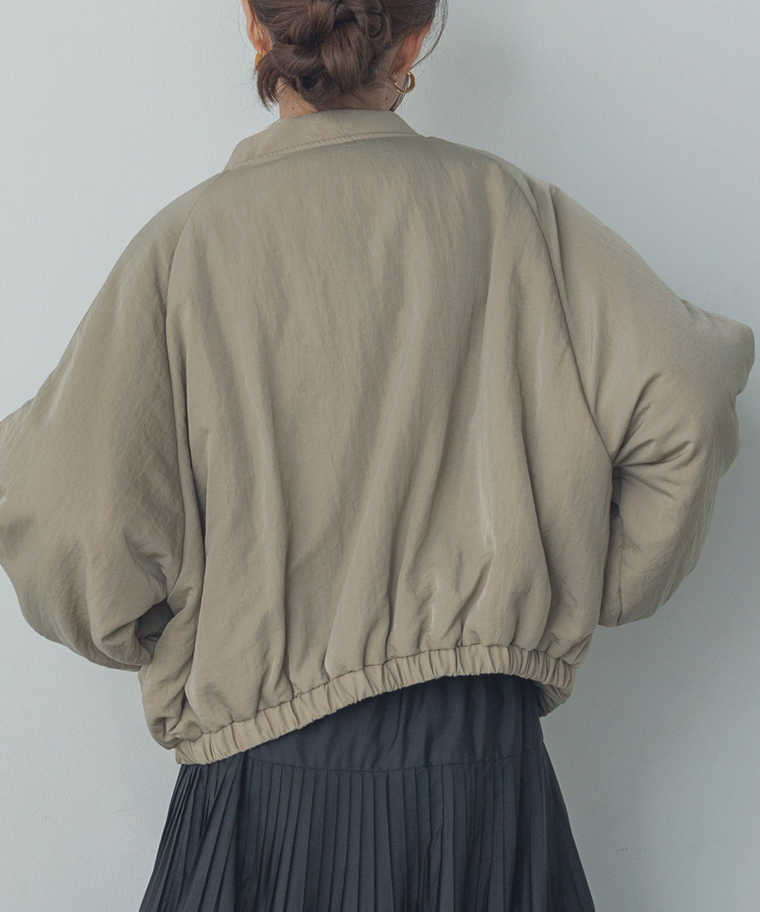 ナイロンツイル バルーンブルゾン