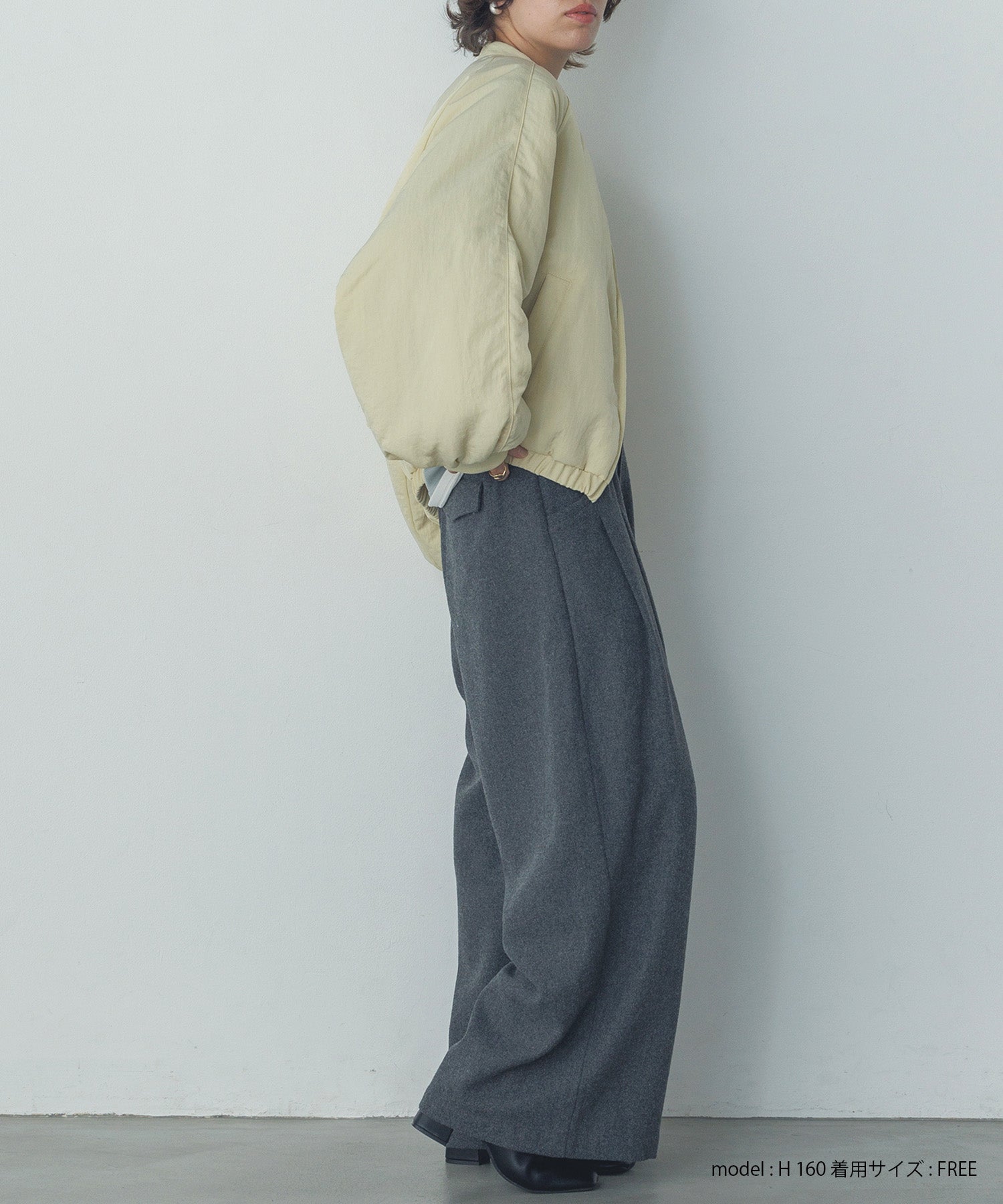 ナイロンツイル バルーンブルゾン