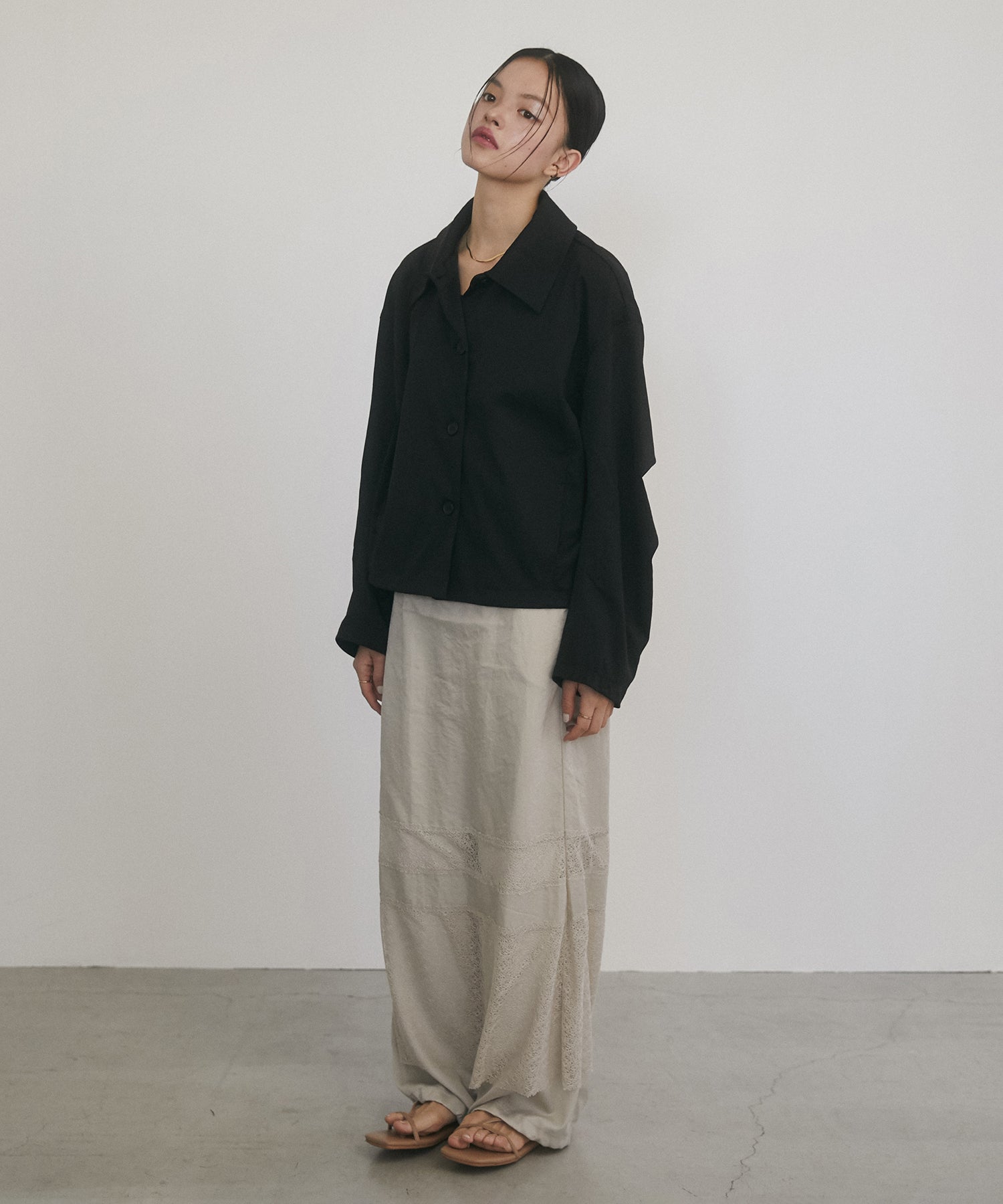 コットンライク気流染めブルゾン