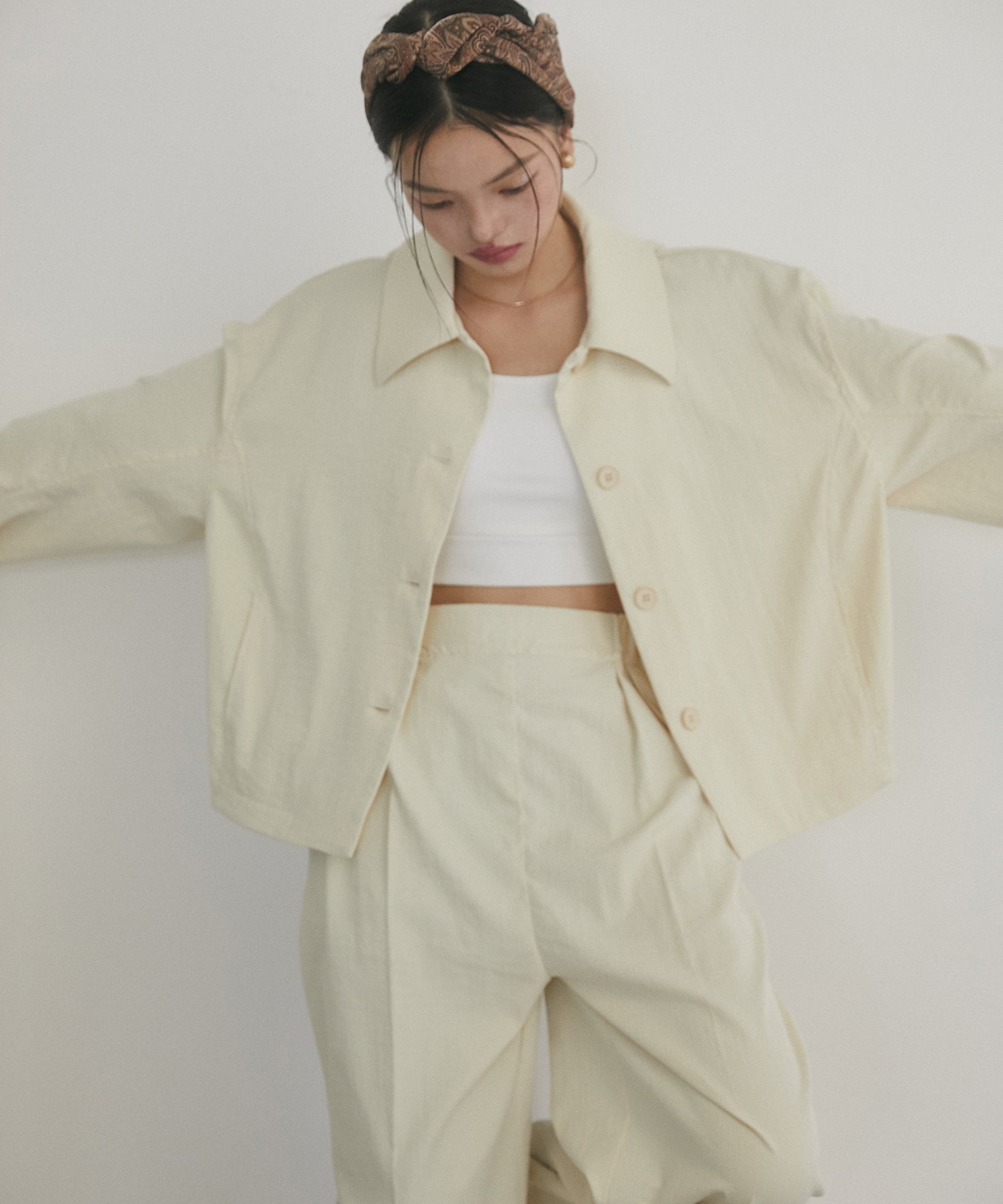 Cotton-like airflow dyed blouson