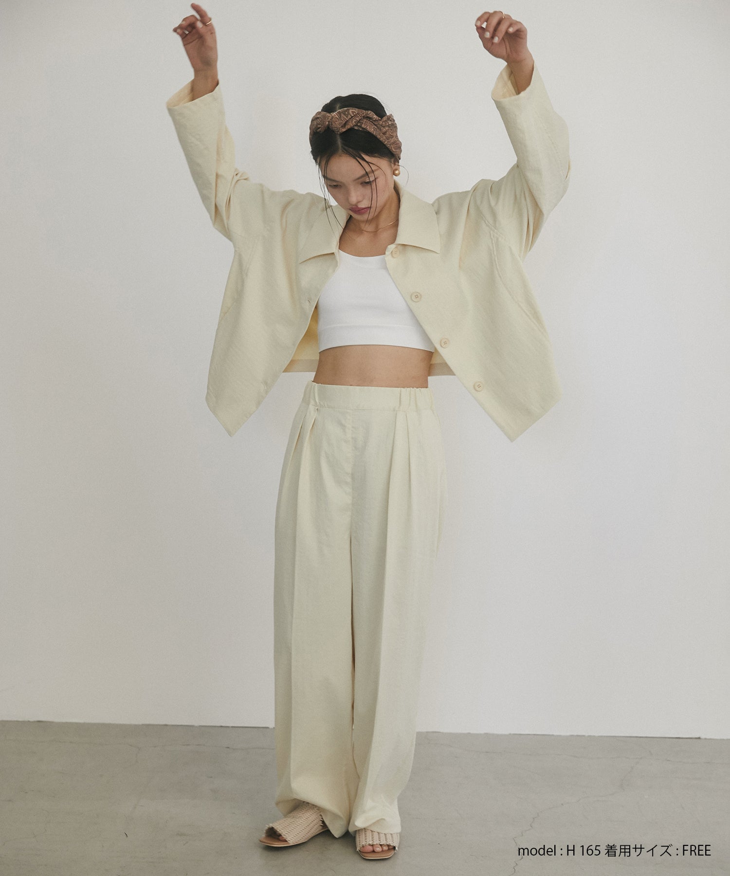 コットンライク気流染めブルゾン