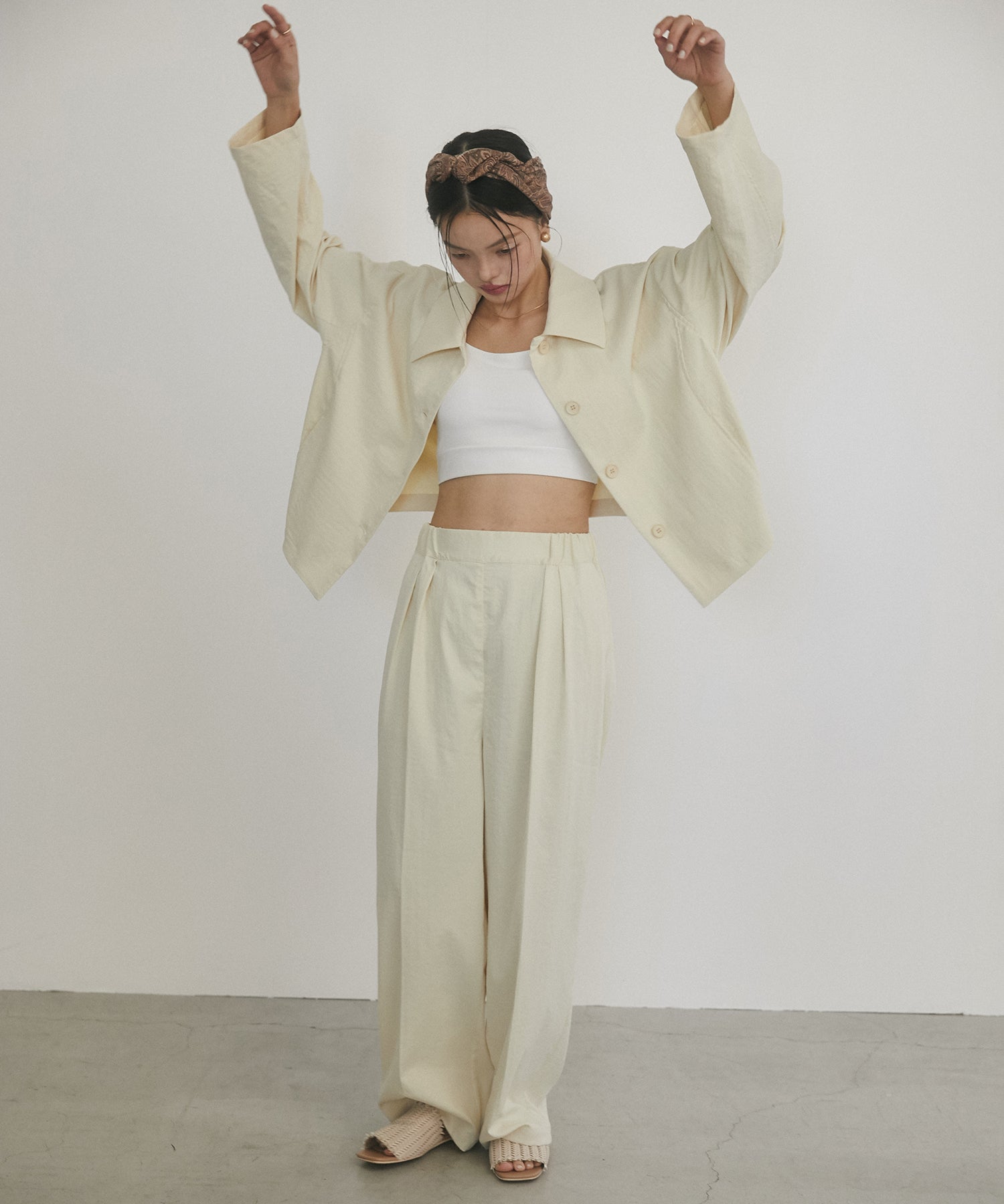 コットンライク気流染めブルゾン