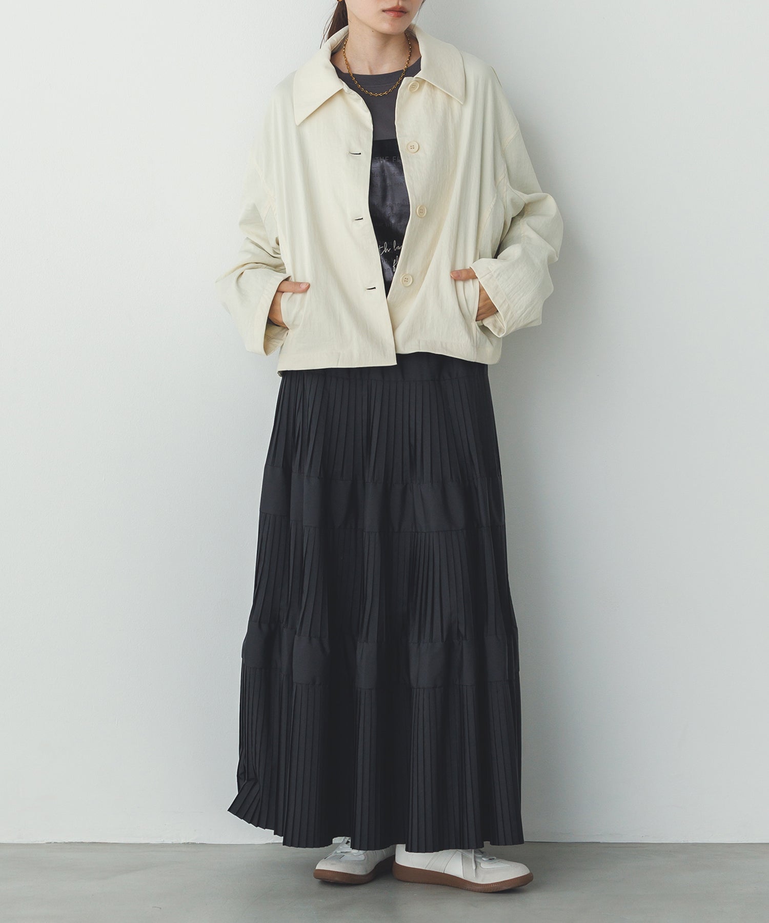 コットンライク気流染めブルゾン