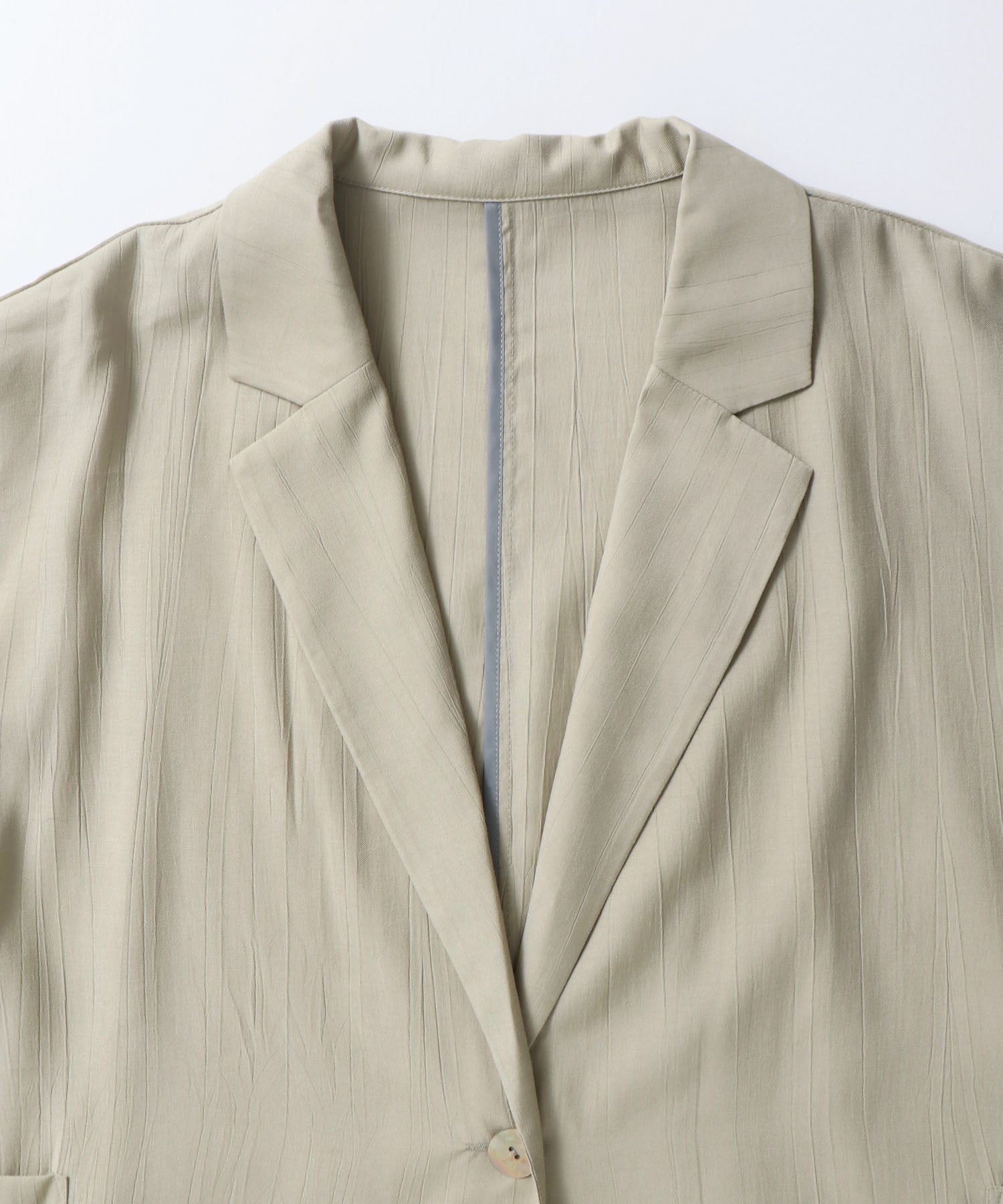 ワッシャーサテン シャツジャケット