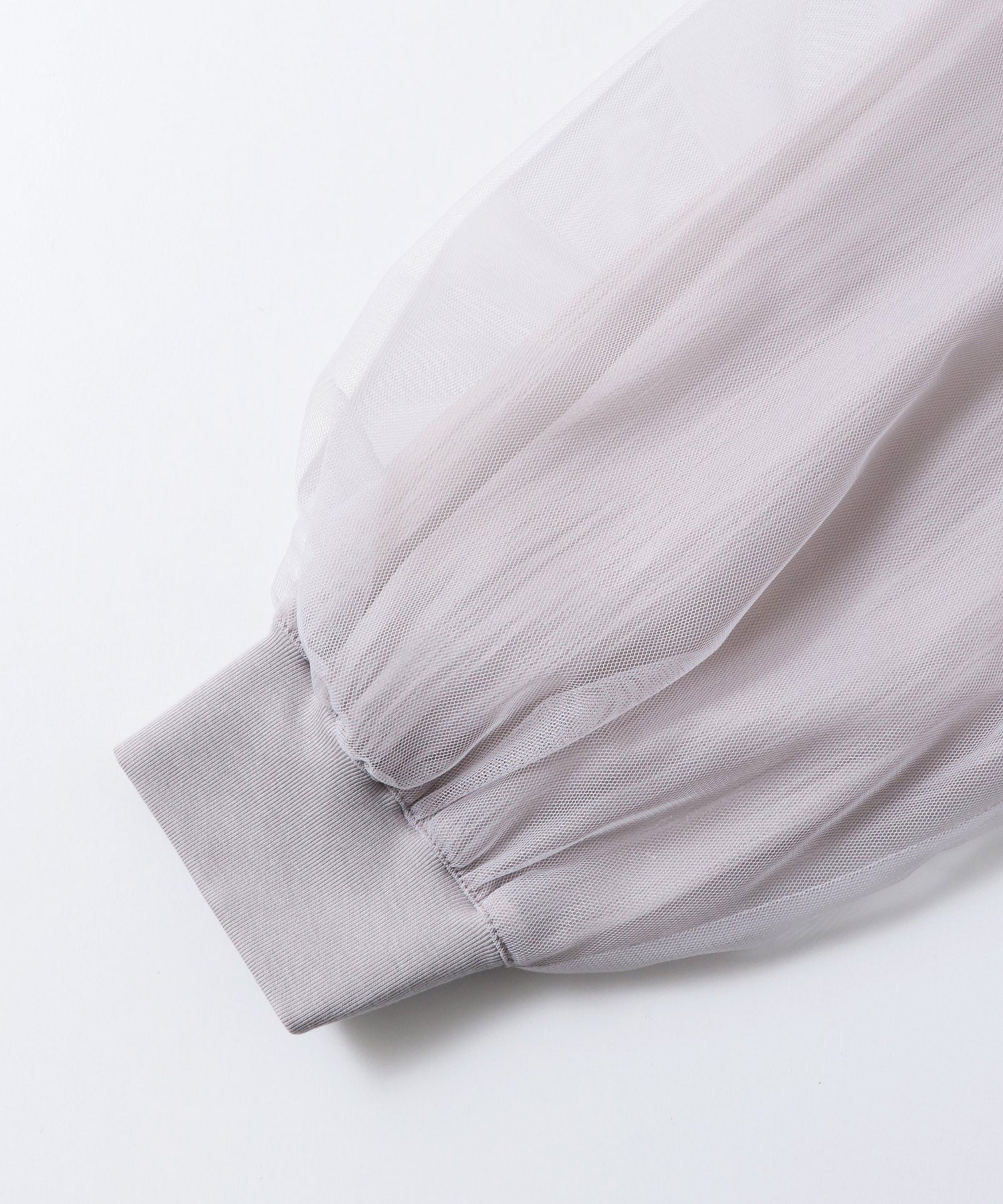 チュールシアー チェックブルゾン