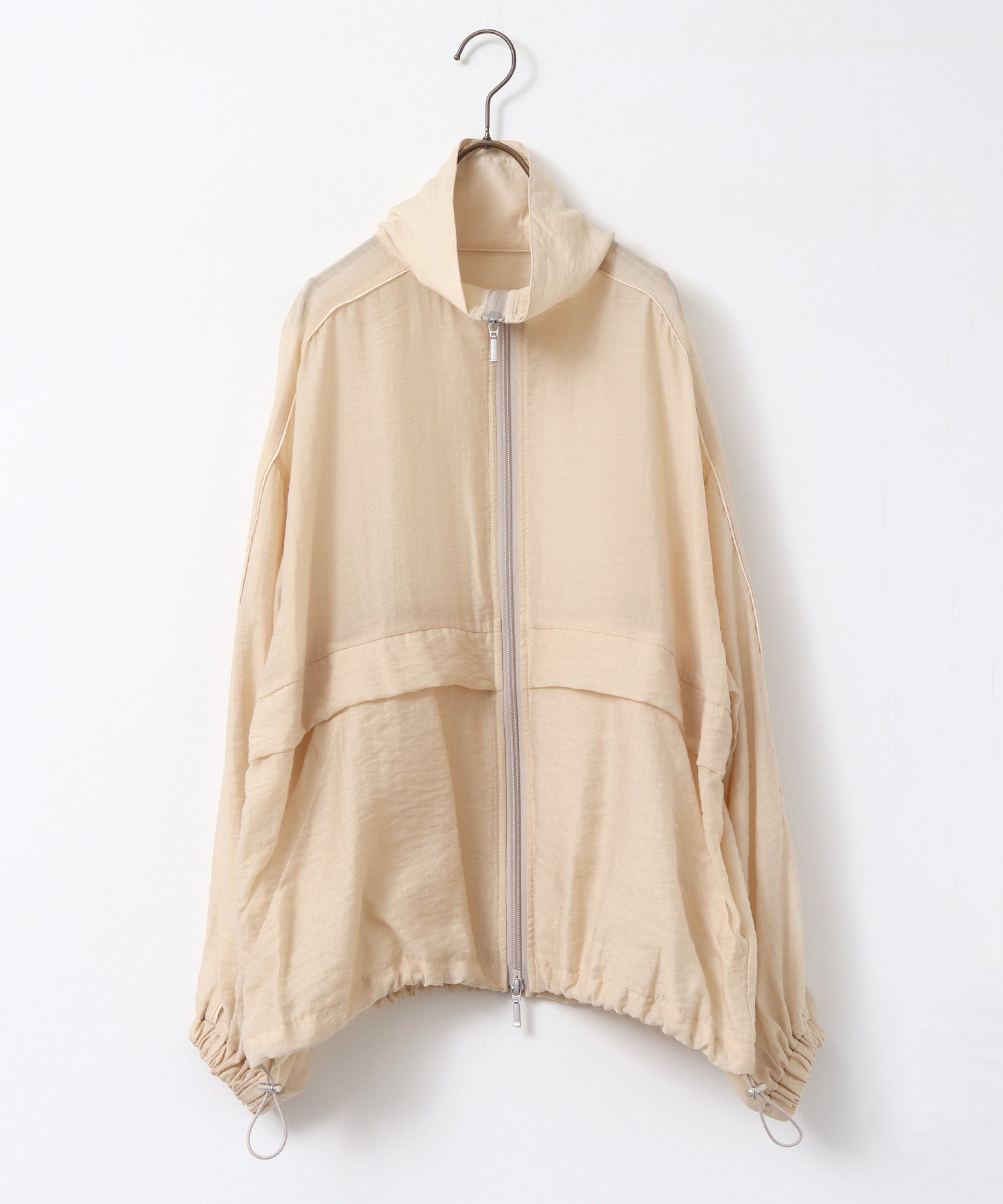 セルロース ナイロンシアー Wジップブルゾン