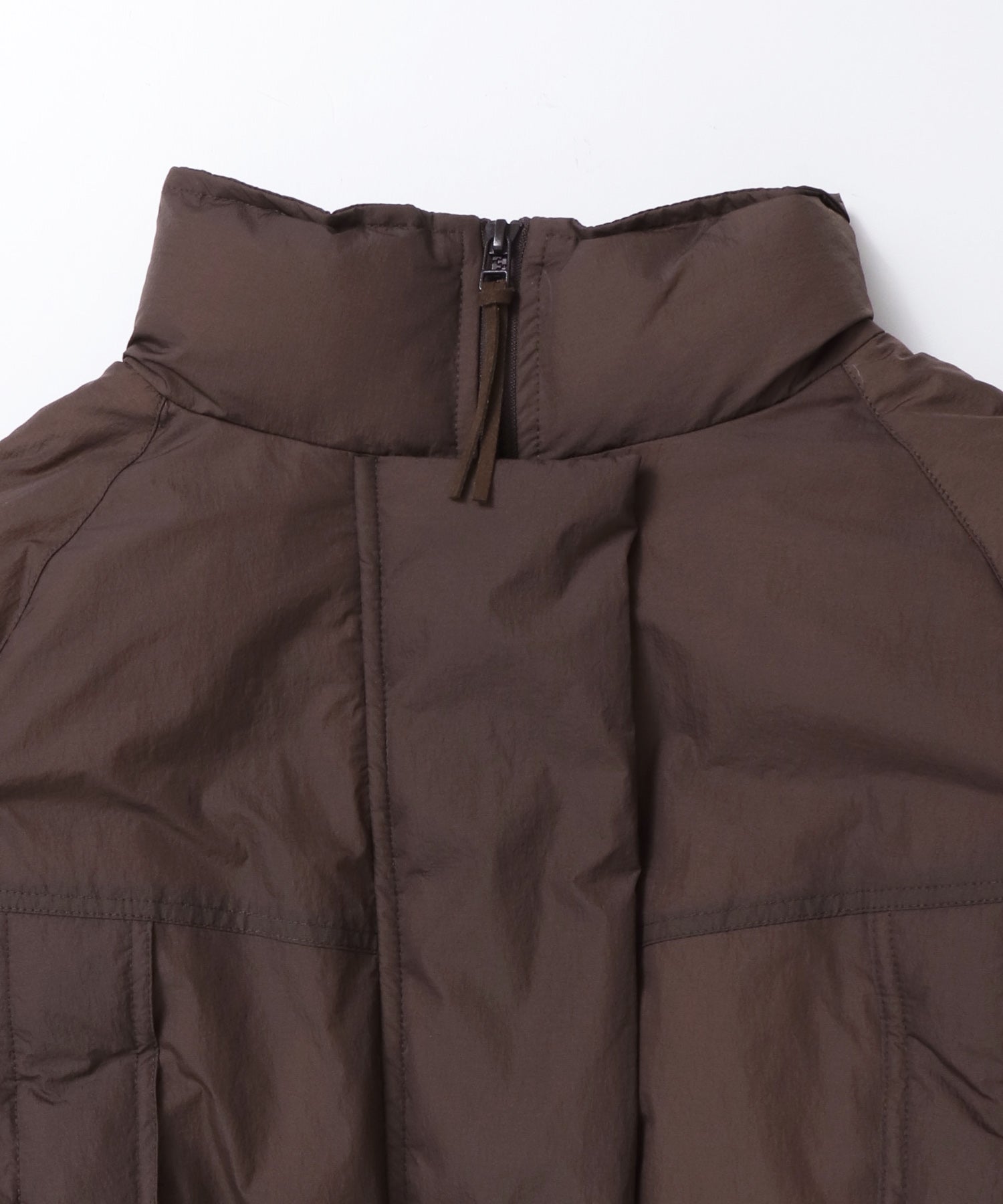 中綿 ワッシャーナイロン(撥水)ショートブルゾン