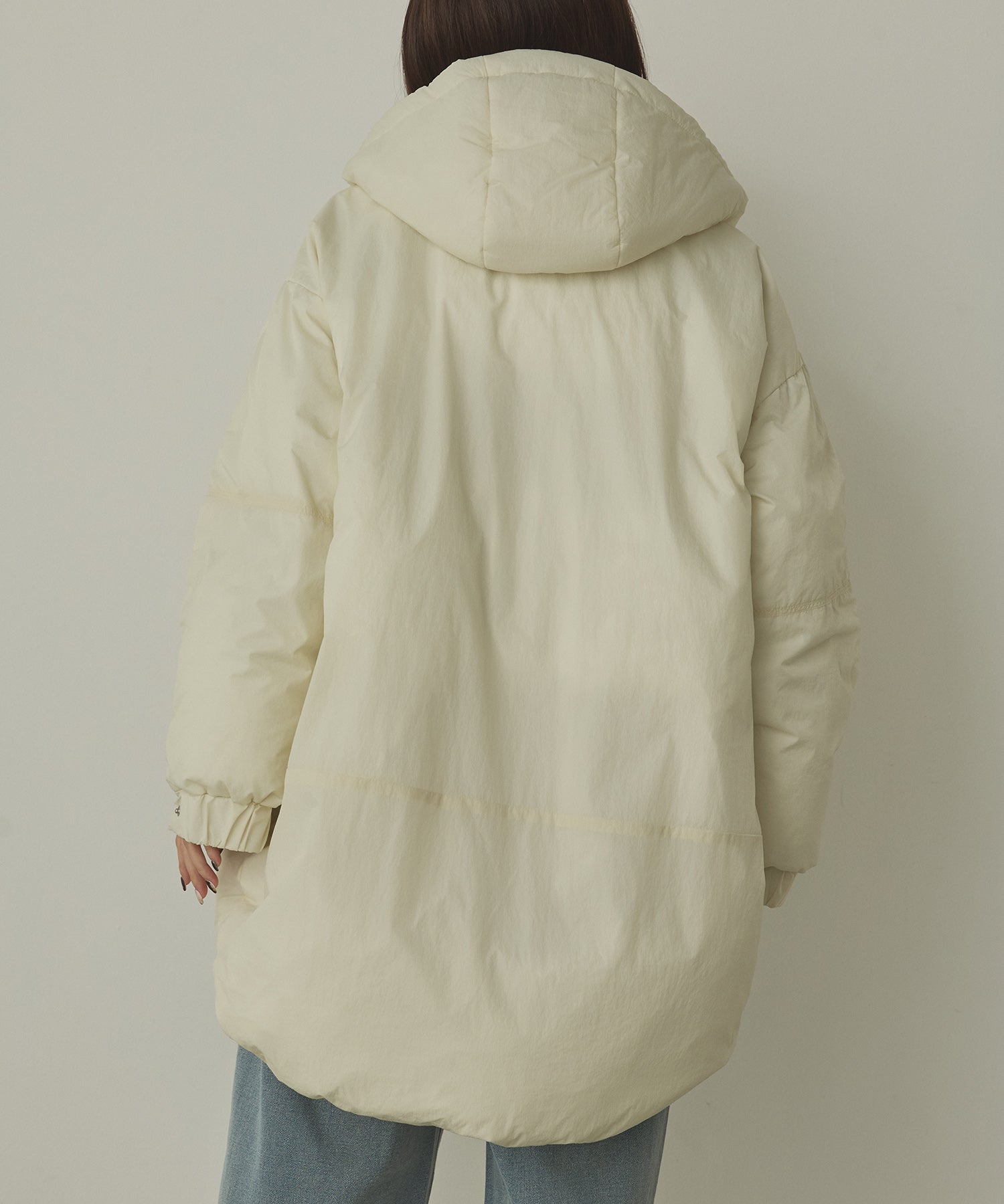 中綿 ワッシャーナイロン(撥水)ミディアムコート