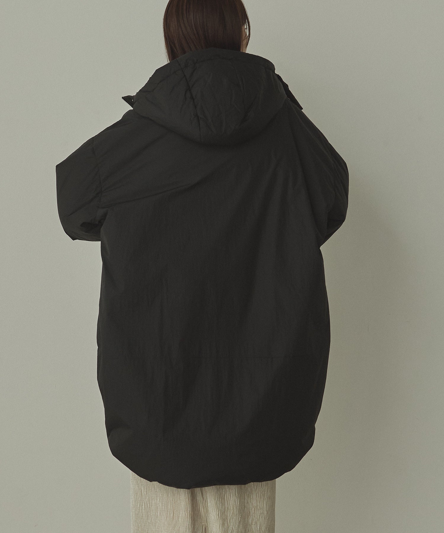 中綿 ワッシャーナイロン(撥水)ミディアムコート