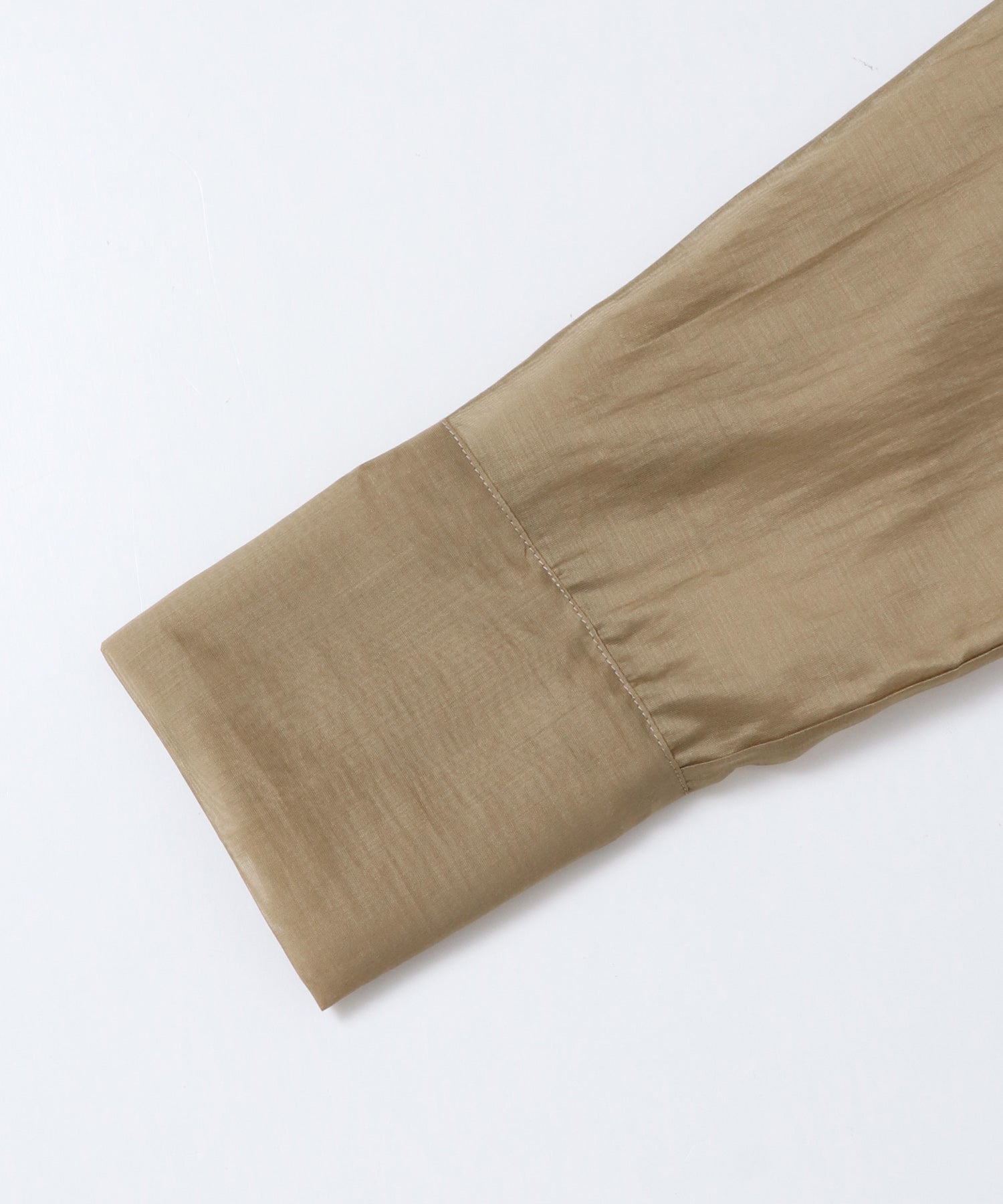 POLY TWILL SHEER TAILORED JACKET