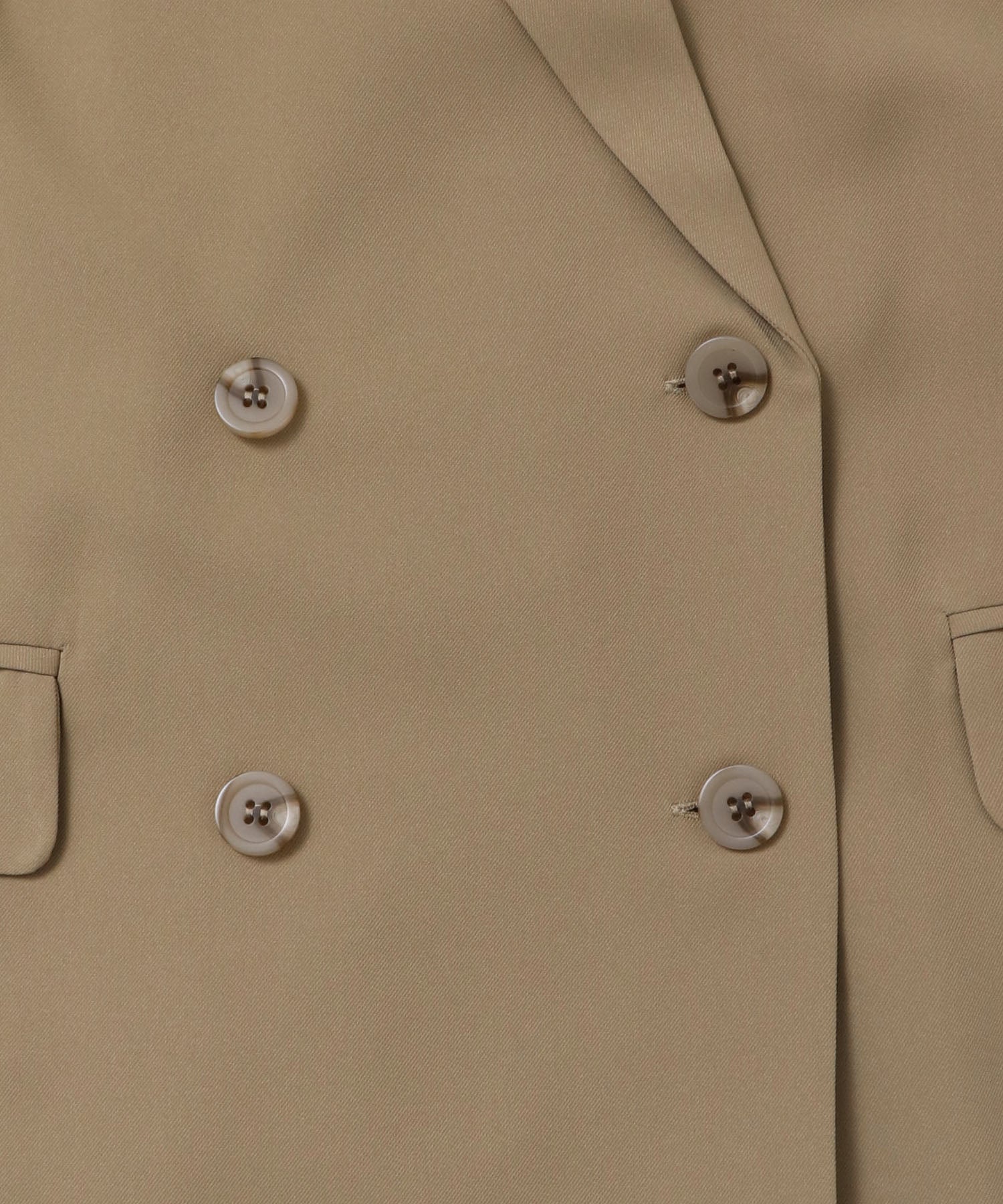POLY TWILL SHEER TAILORED JACKET