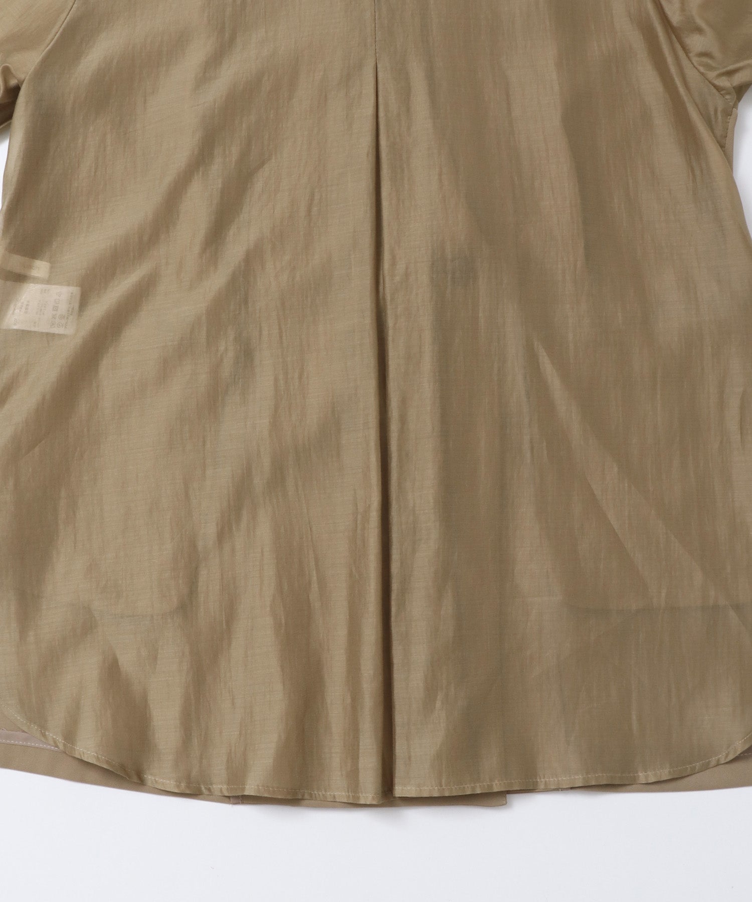 POLY TWILL SHEER TAILORED JACKET