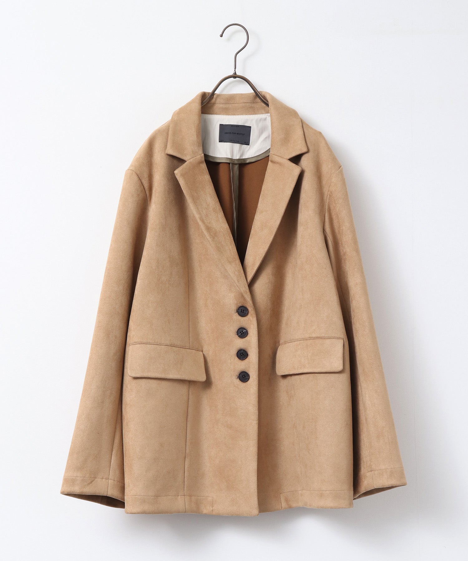 フェイクスウェード テーラードジャケット