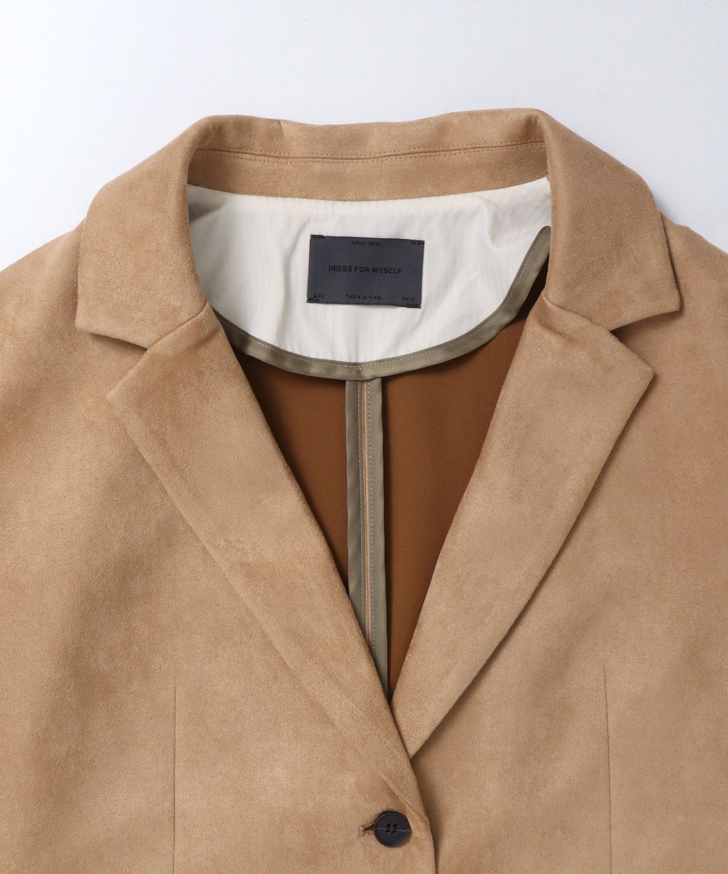 フェイクスウェード テーラードジャケット