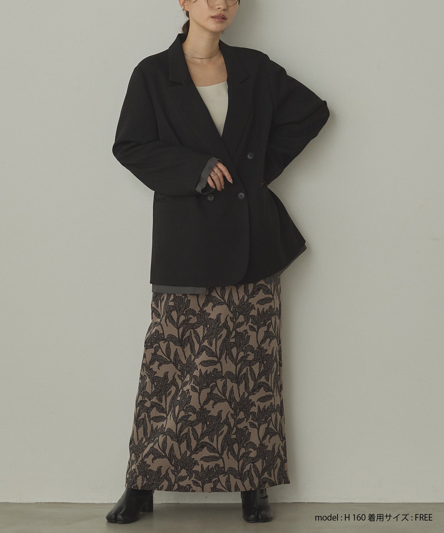 ストライプ ダブルジャケット