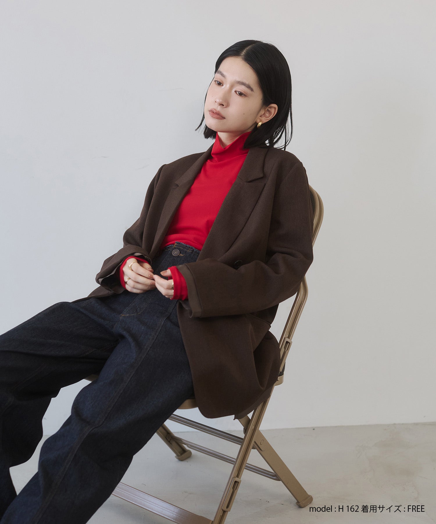 ストライプ ダブルジャケット